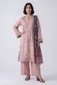 3 Piece Unstitched Embroidered Twill Linen Suit