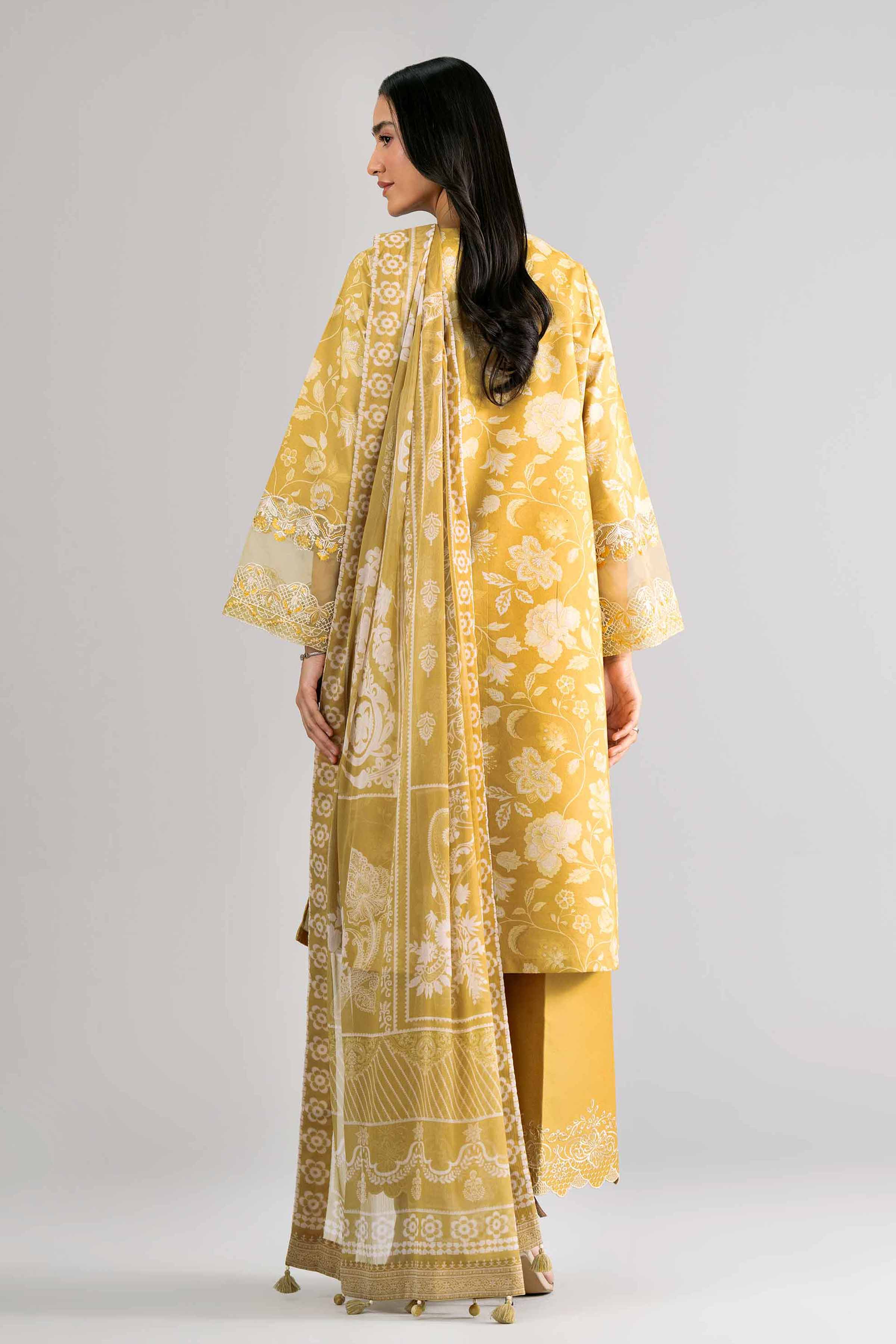 3 Piece - Digital Printed Embroidered Suit - 42601745