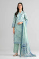 3 Piece Unstitched Embroidered Twill Linen Suit