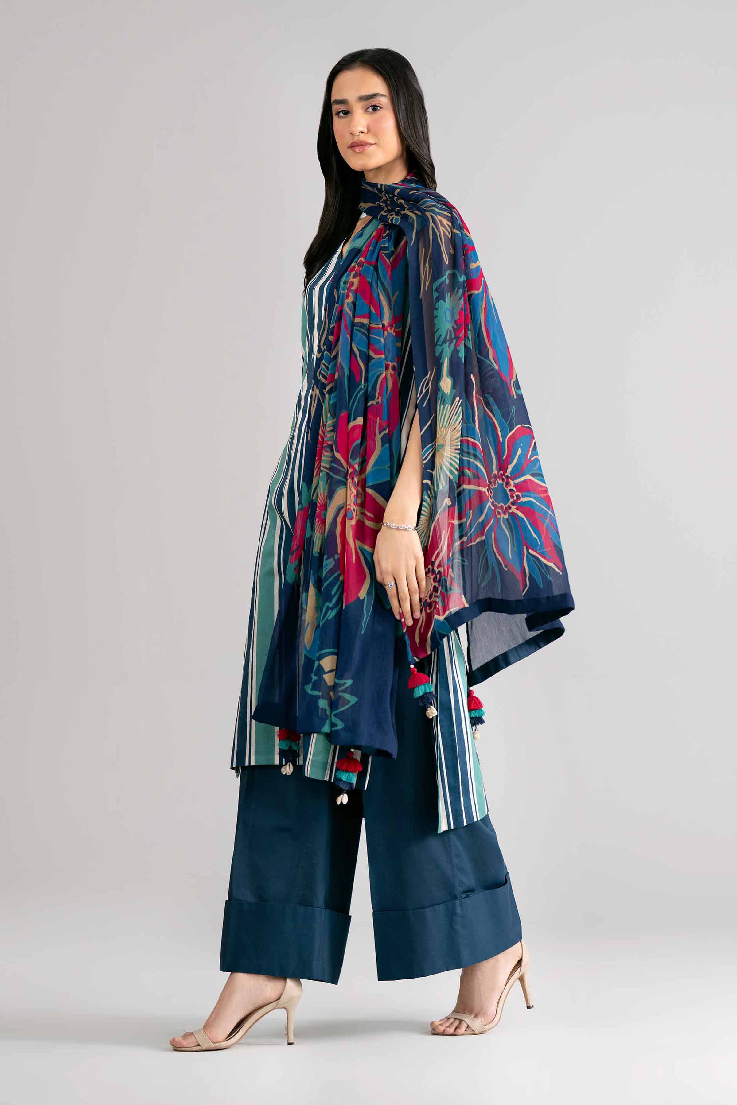 3 Piece - Digital Printed Suit - 42601765