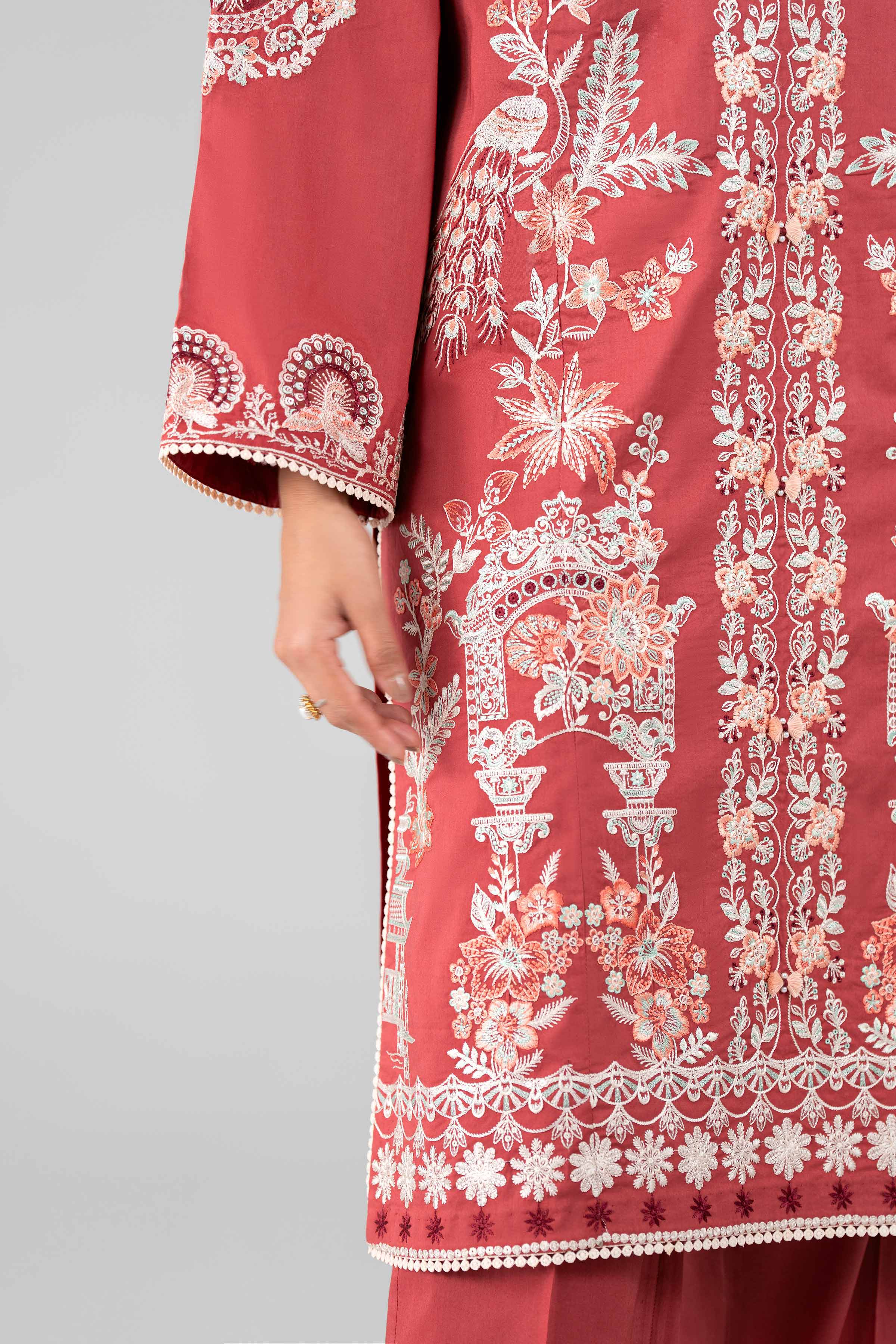 3 Piece - Digital Printed Embroidered Suit - 42601769