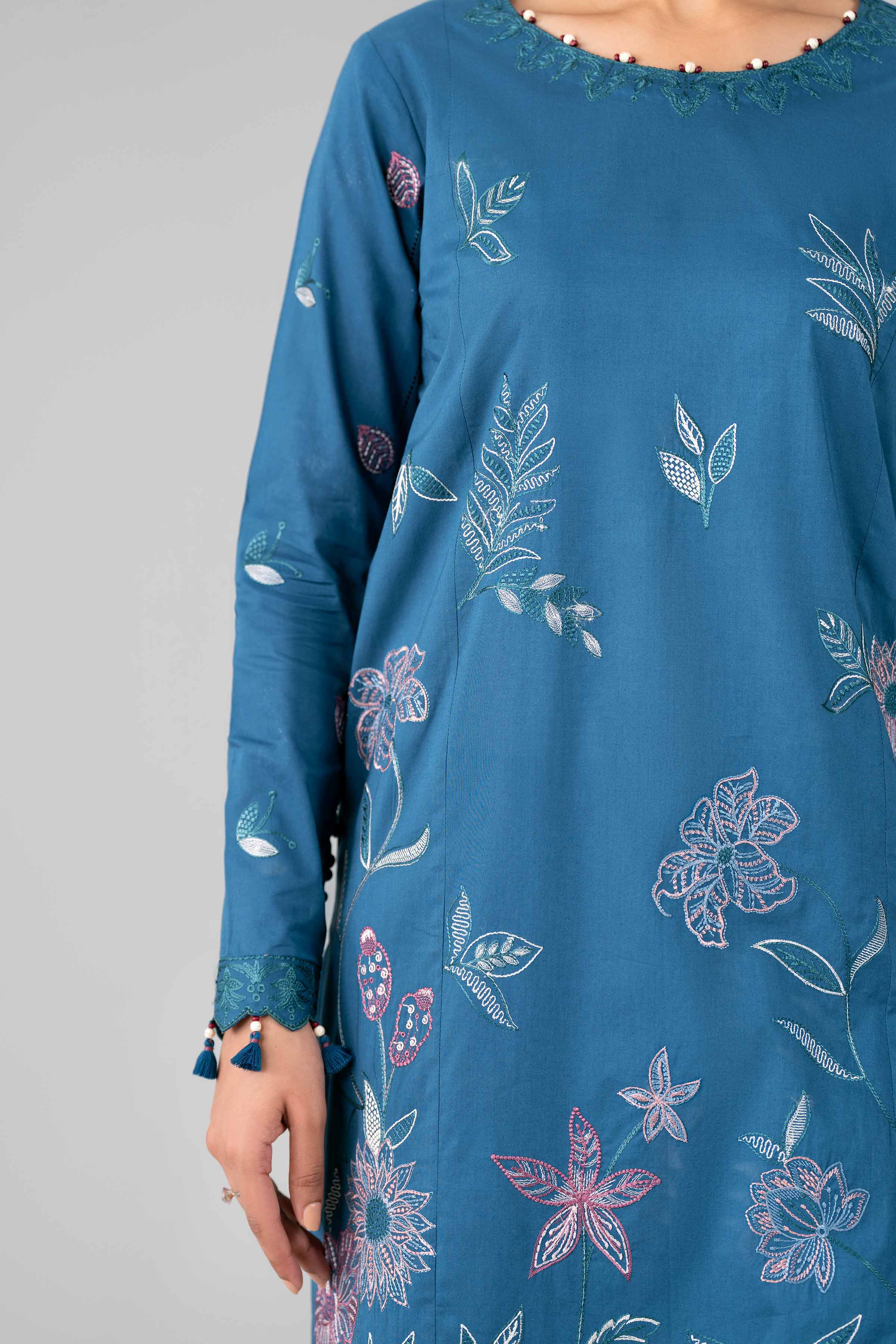 3 Piece - Digital Printed Embroidered Suit - 42601777