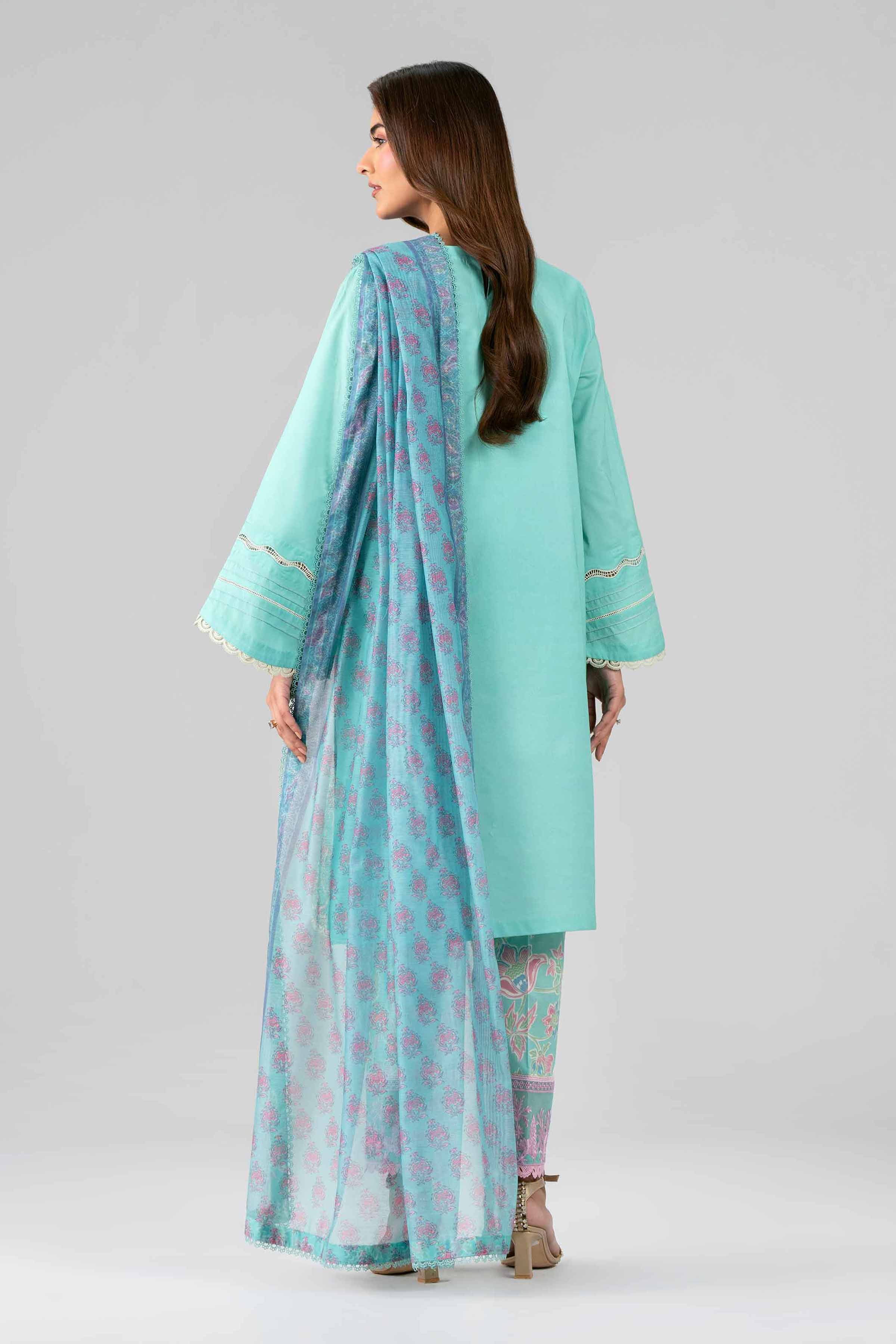 3 Piece - Printed Embroidered Suit - 42601790