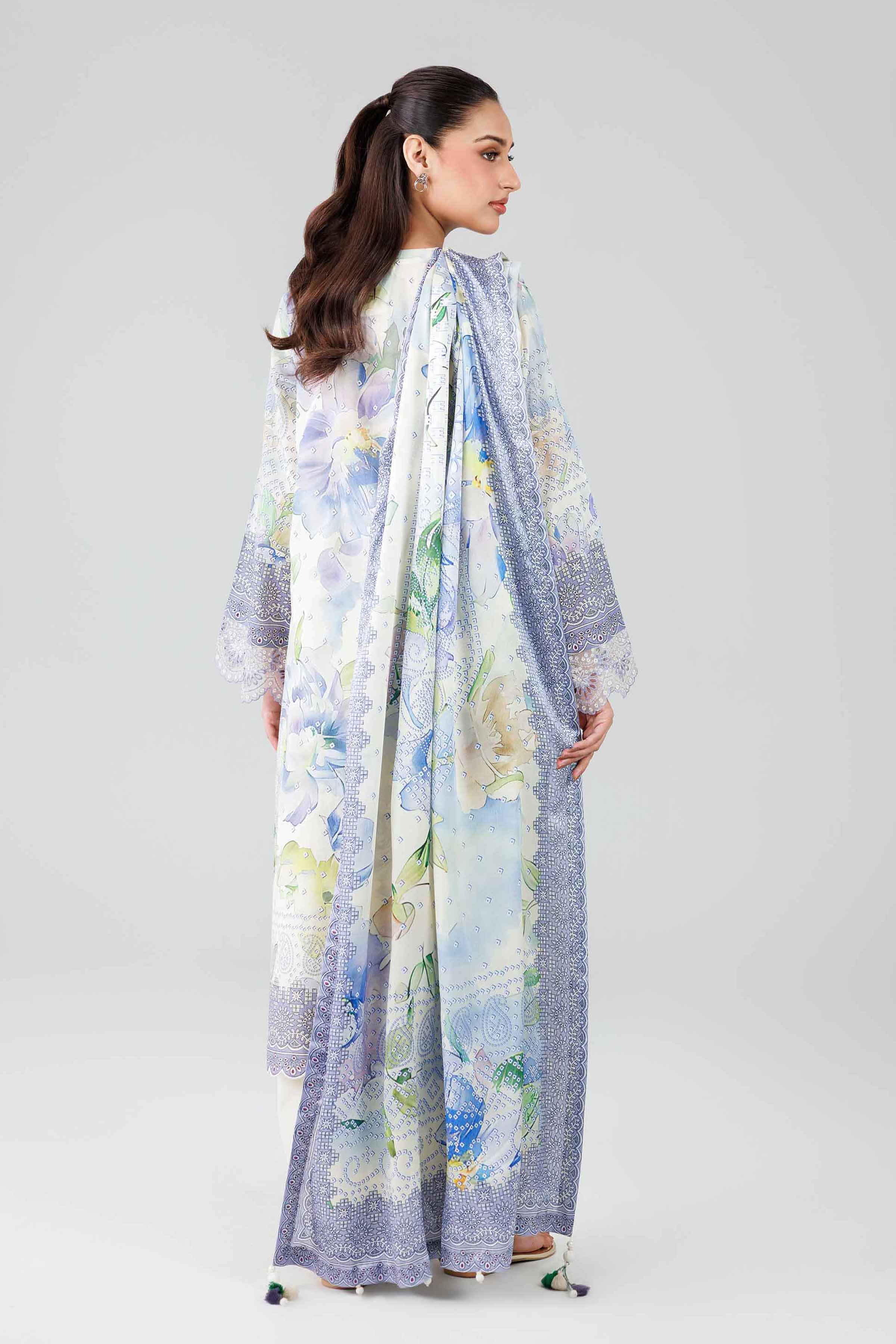 3 Piece - Digital Printed Embroidered Suit - 42601802