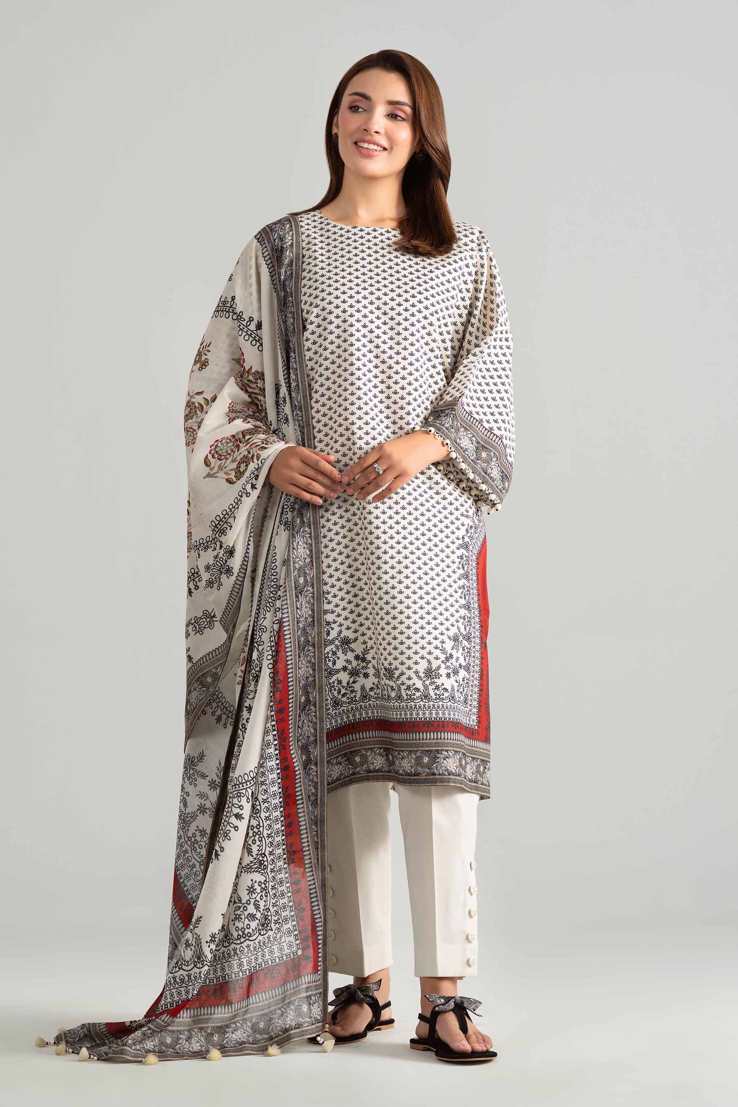 3 Piece - Digital Printed Suit - 42601849
