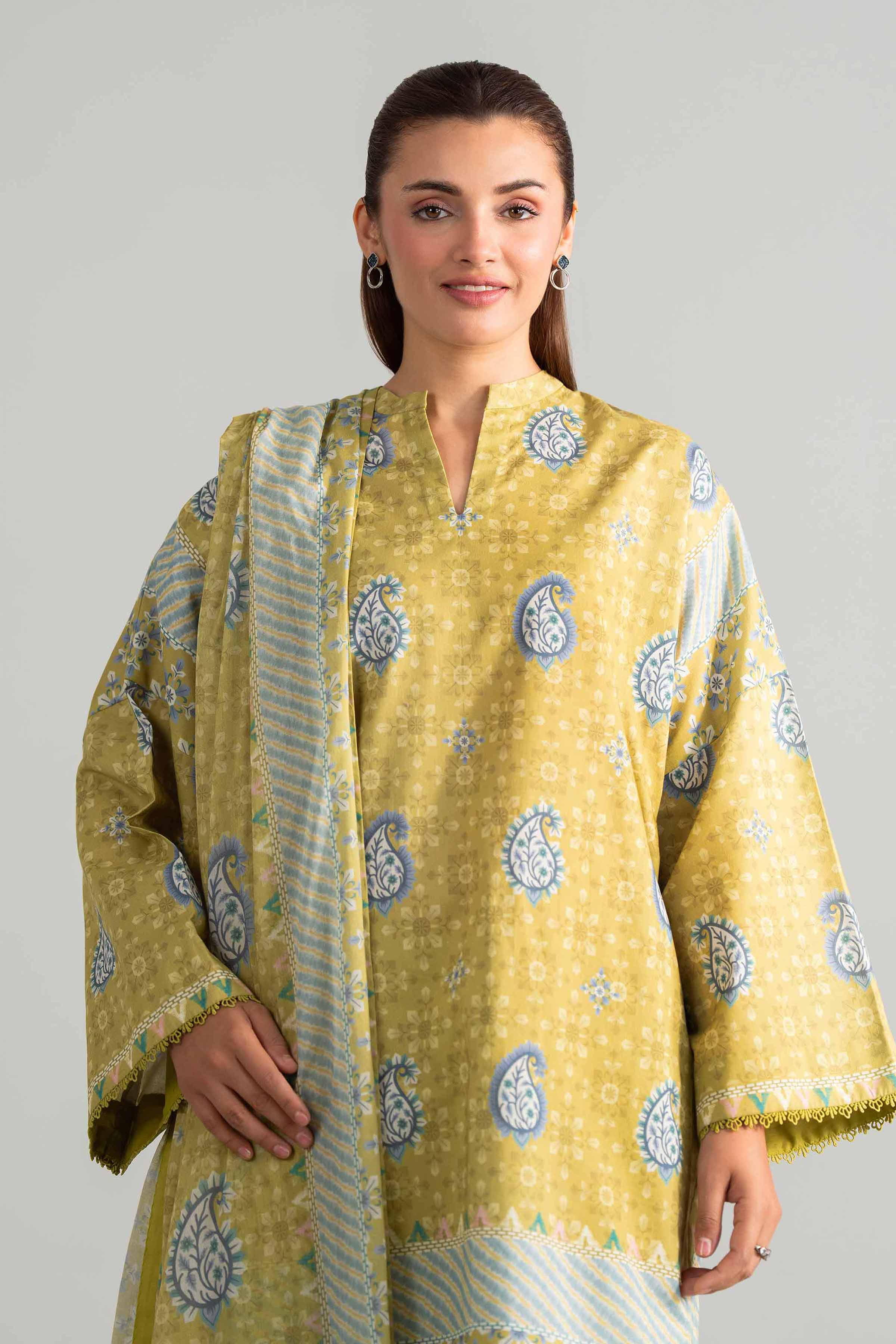 3 Piece - Digital Printed Suit - 42601852