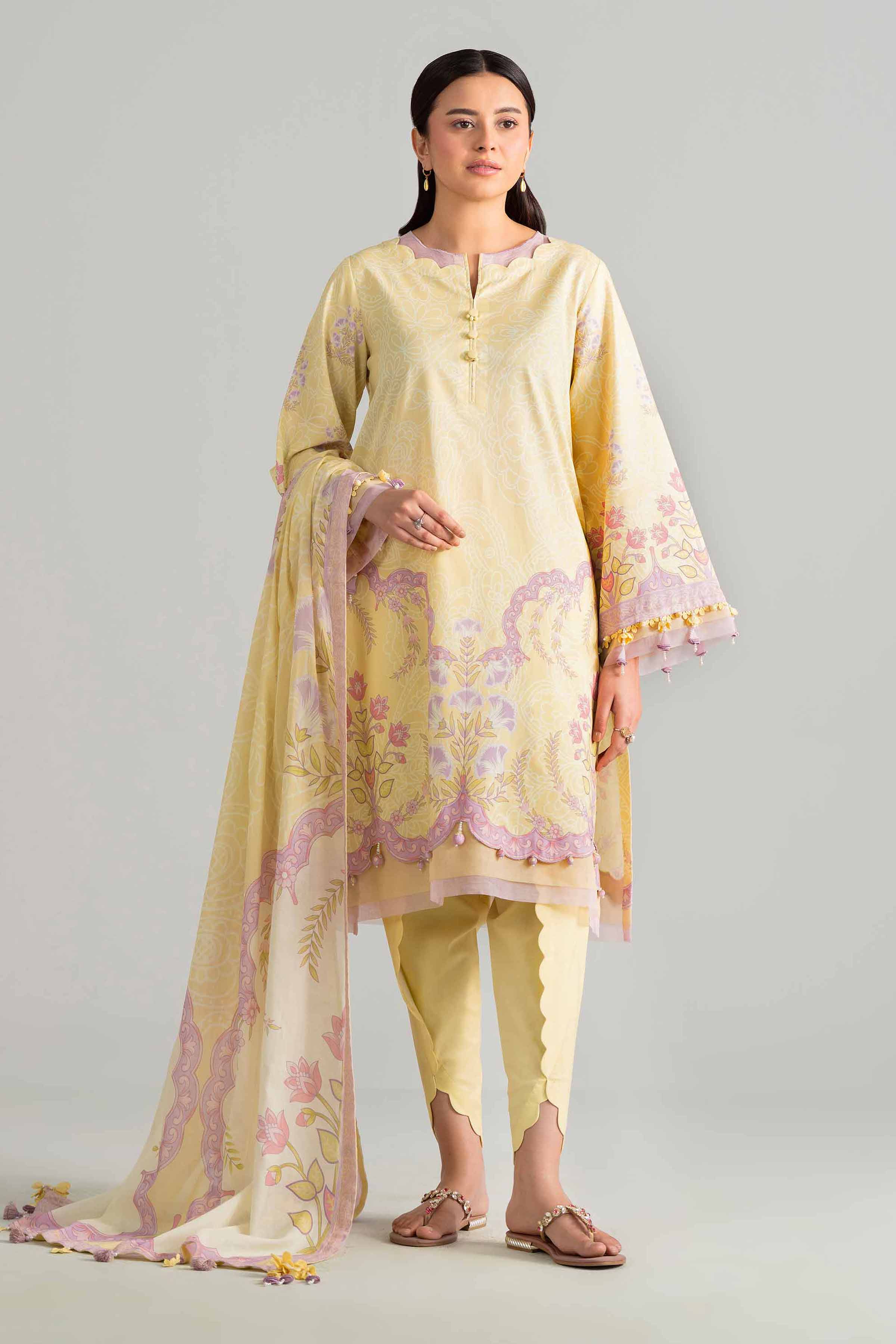 3 Piece - Digital Printed Suit - 42601853