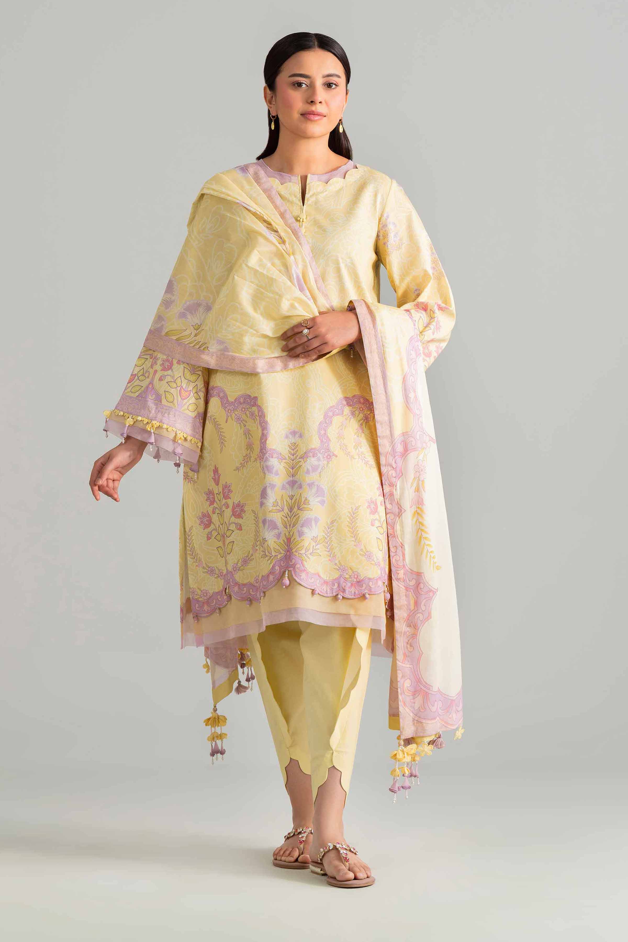 3 Piece - Digital Printed Suit - 42601853