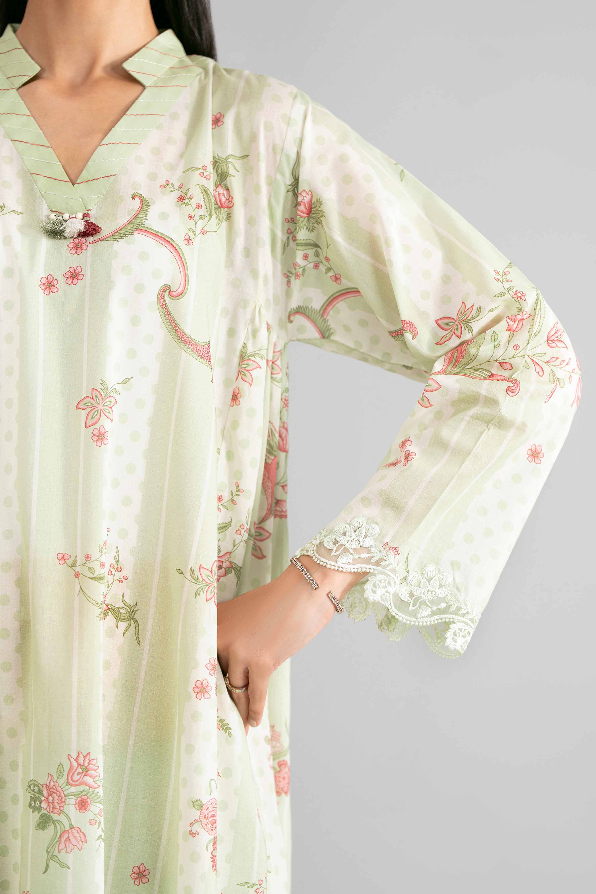 3 Piece - Printed Embroidered Suit - 42601856