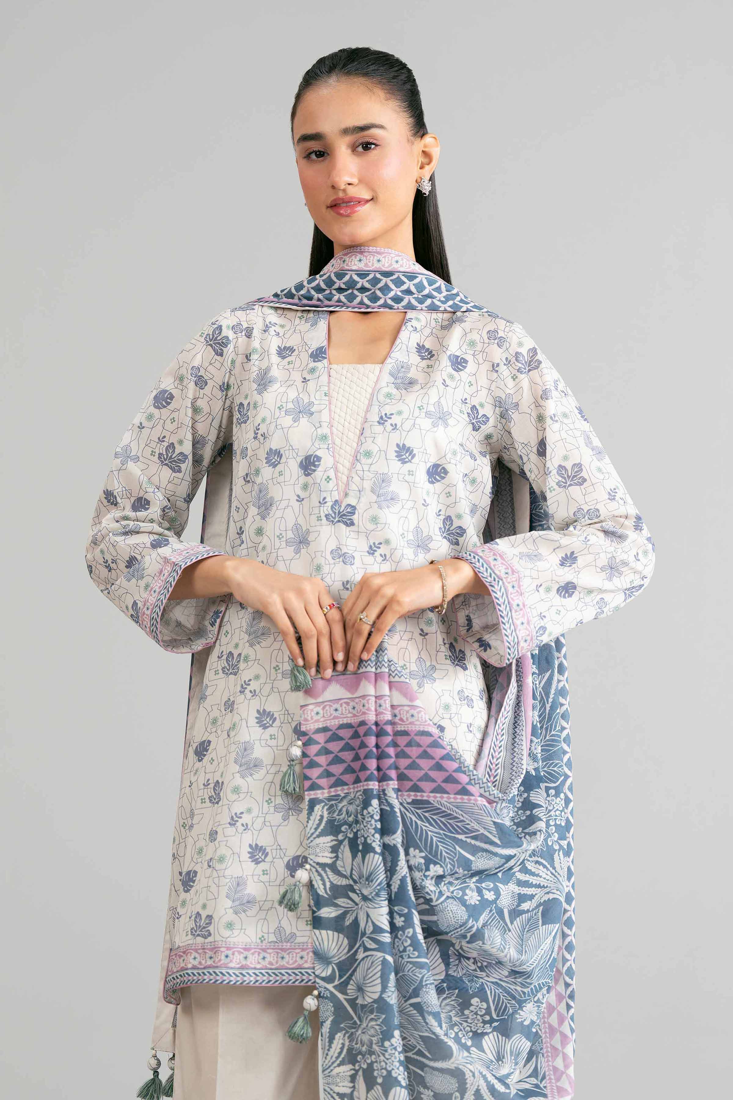 3 Piece - Printed Suit - 42601865