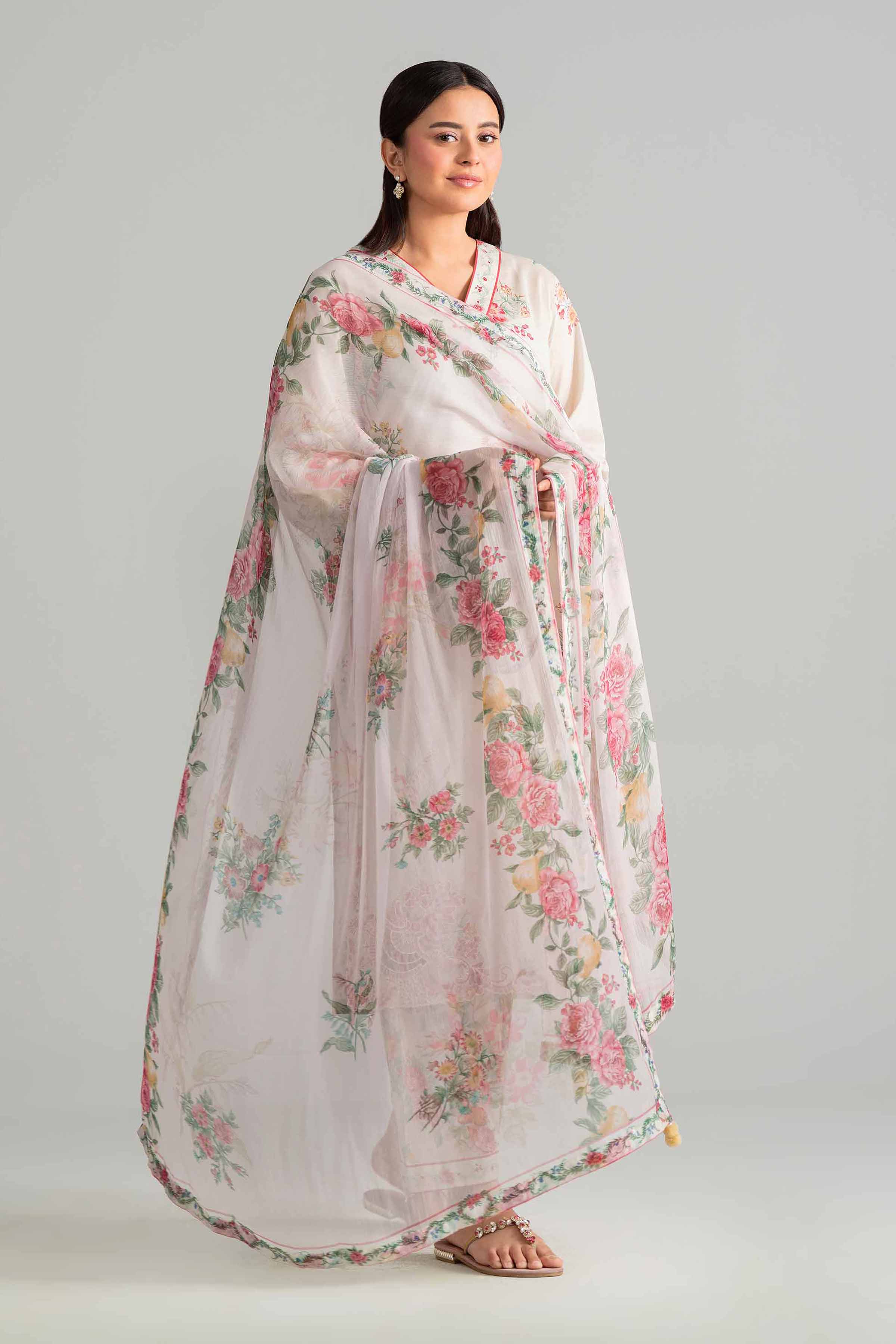 3 Piece - Digital Printed Embroidered Suit - 42601912