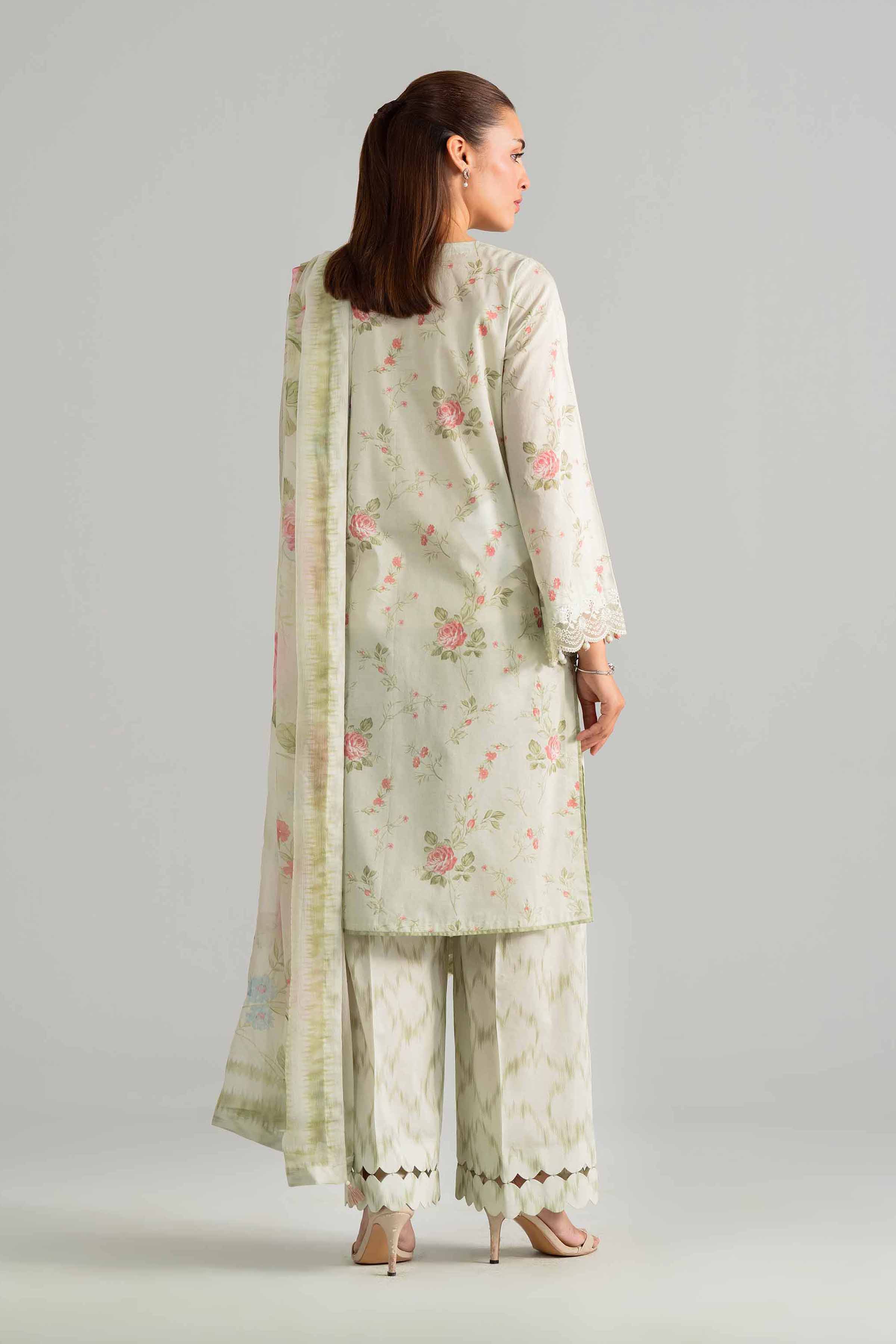 3 Piece - Digital Printed Embroidered Suit - 42601913