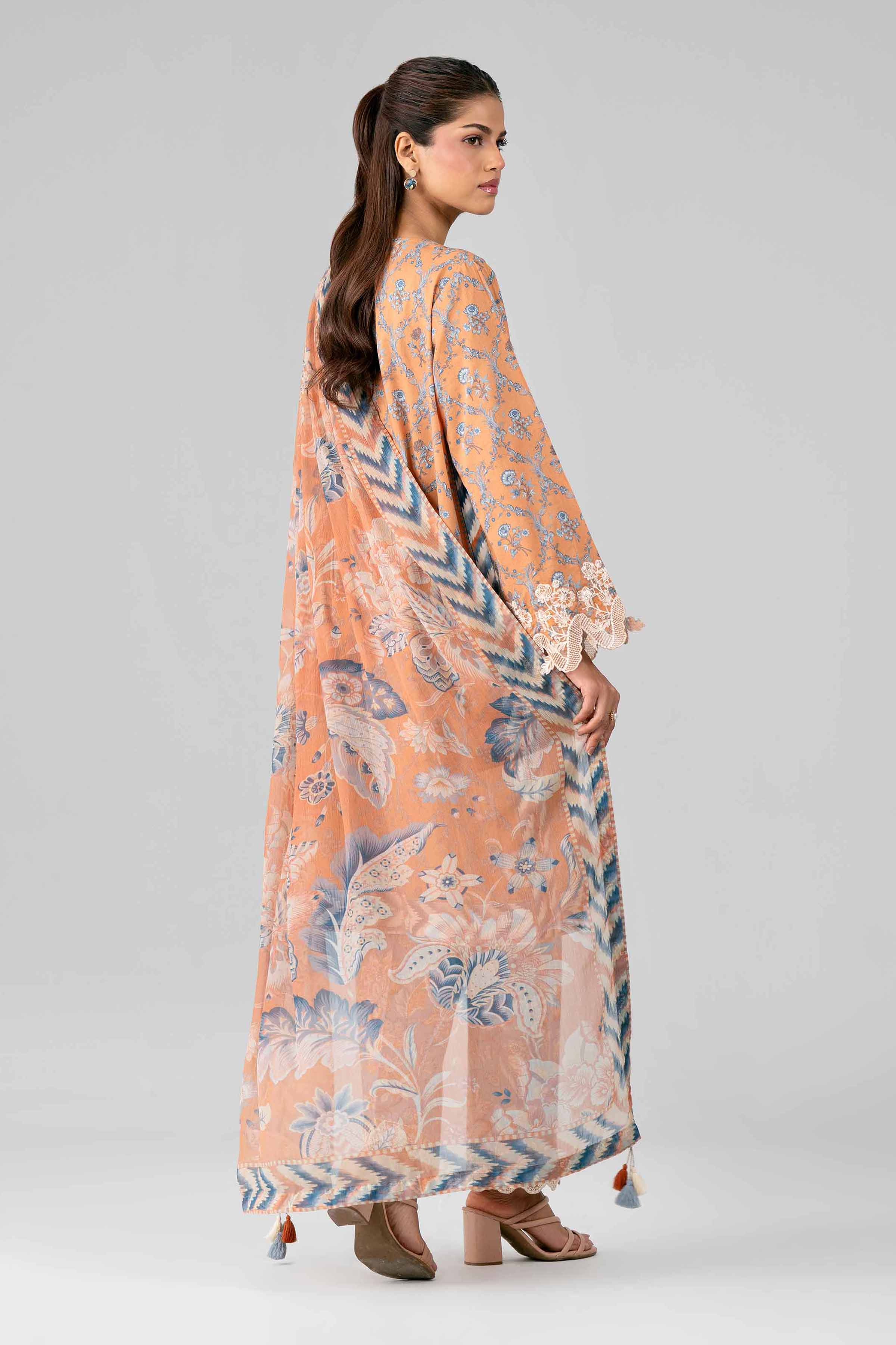 3 Piece - Digital Printed Embroidered Suit - 42601914