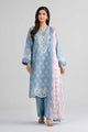 3 Piece - Printed Embroidered Suit - 42601964