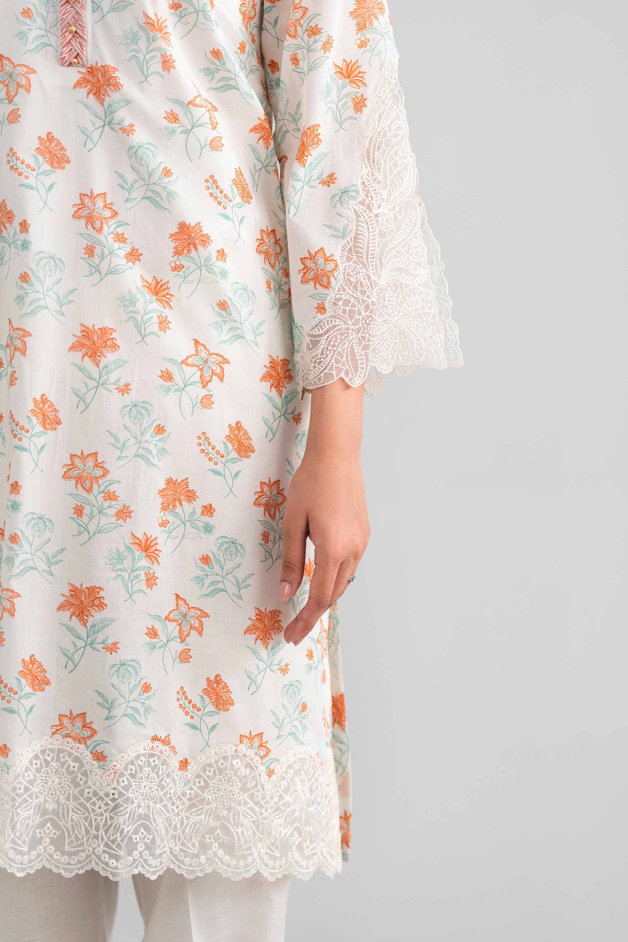 3 Piece - Printed Embroidered Suit - 42601967