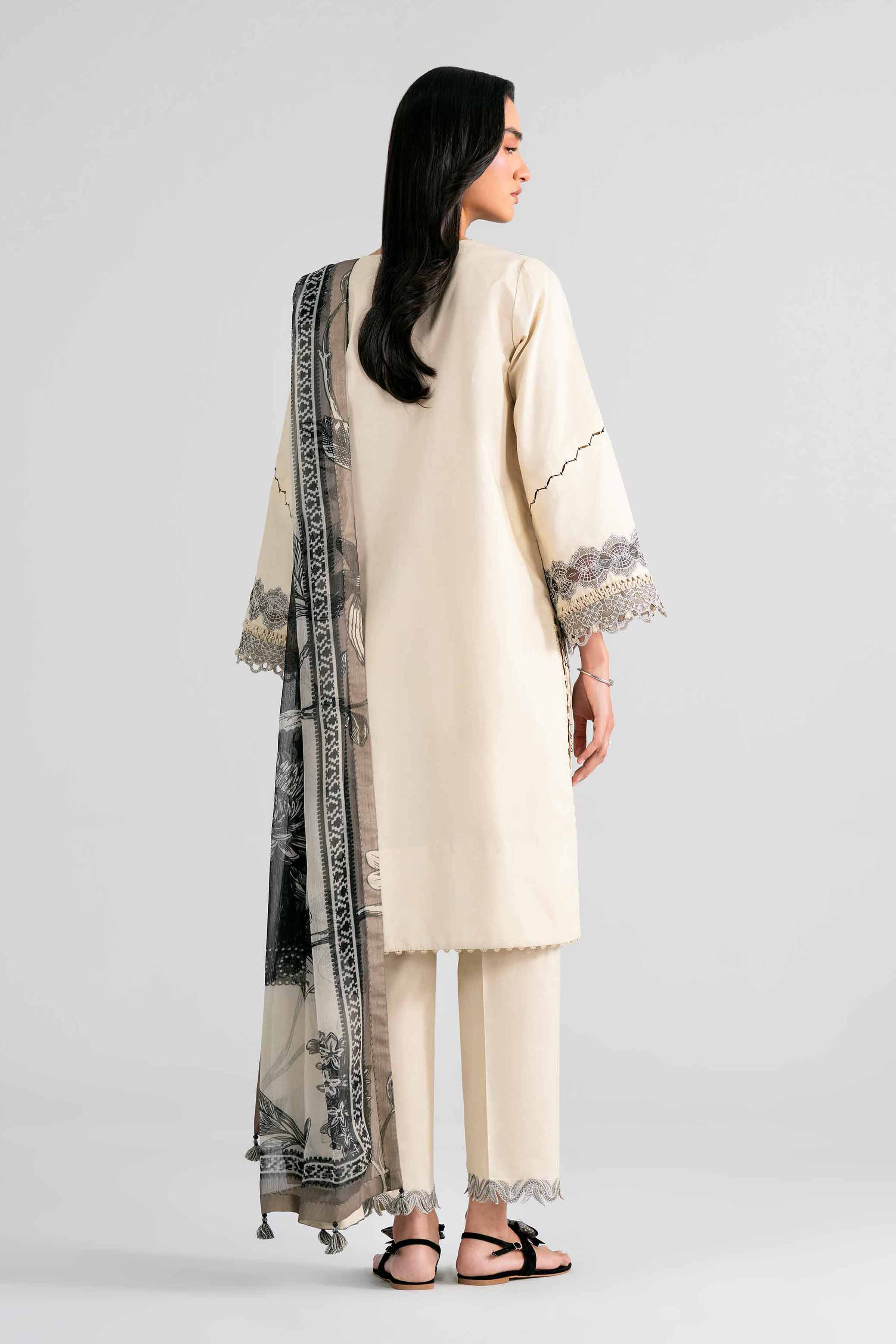 3 Piece - Digital Printed Embroidered Suit - 42601988