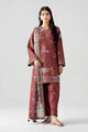 3 Piece - Printed Embroidered Suit - 42602023