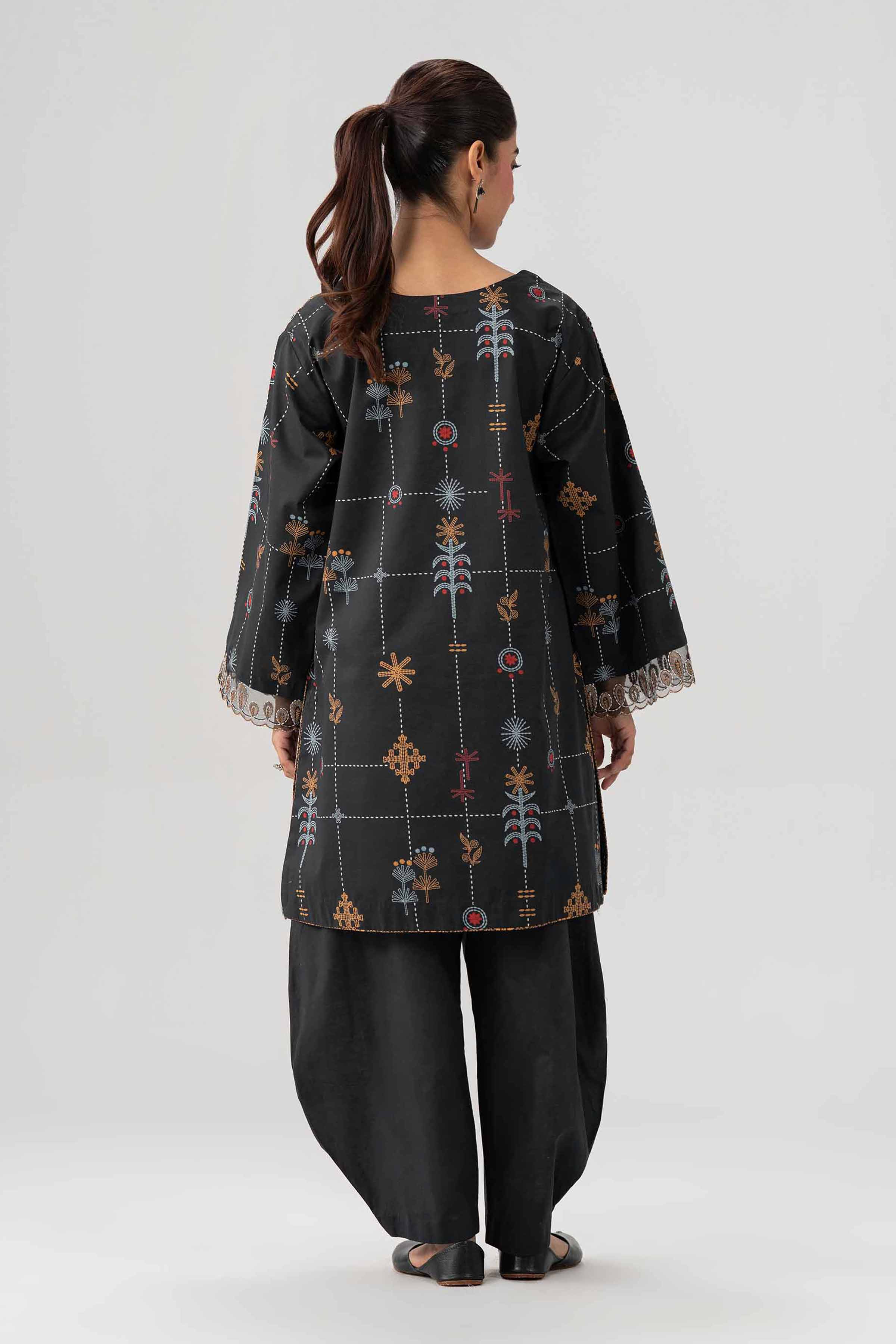 2 Piece - Printed Embroidered Suit - 42602058
