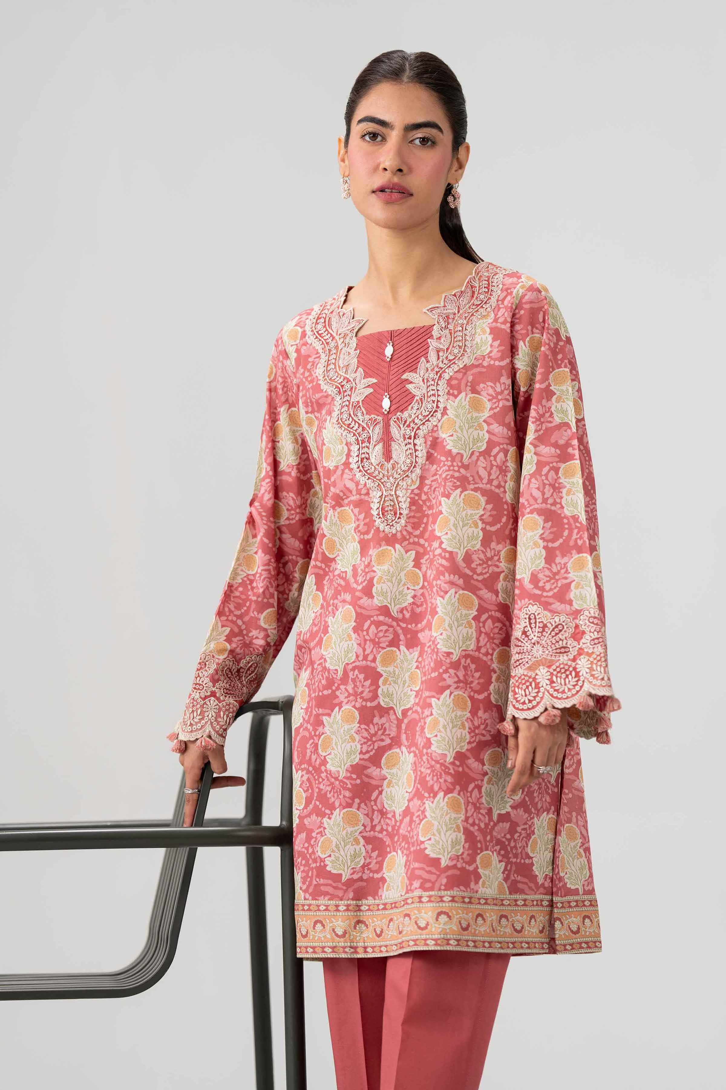 2 Piece - Printed Embroidered Suit - 42602060