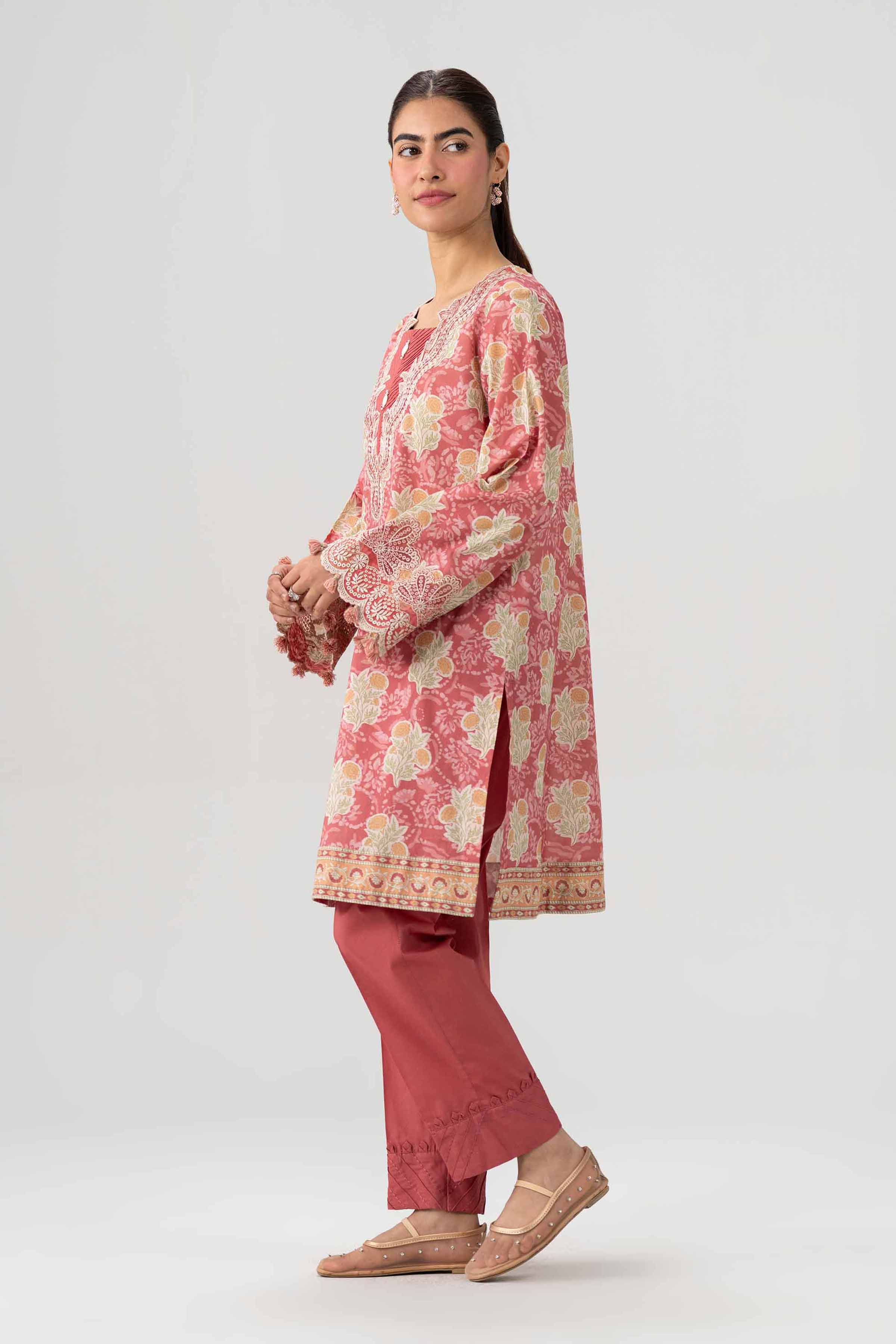 2 Piece - Printed Embroidered Suit - 42602060