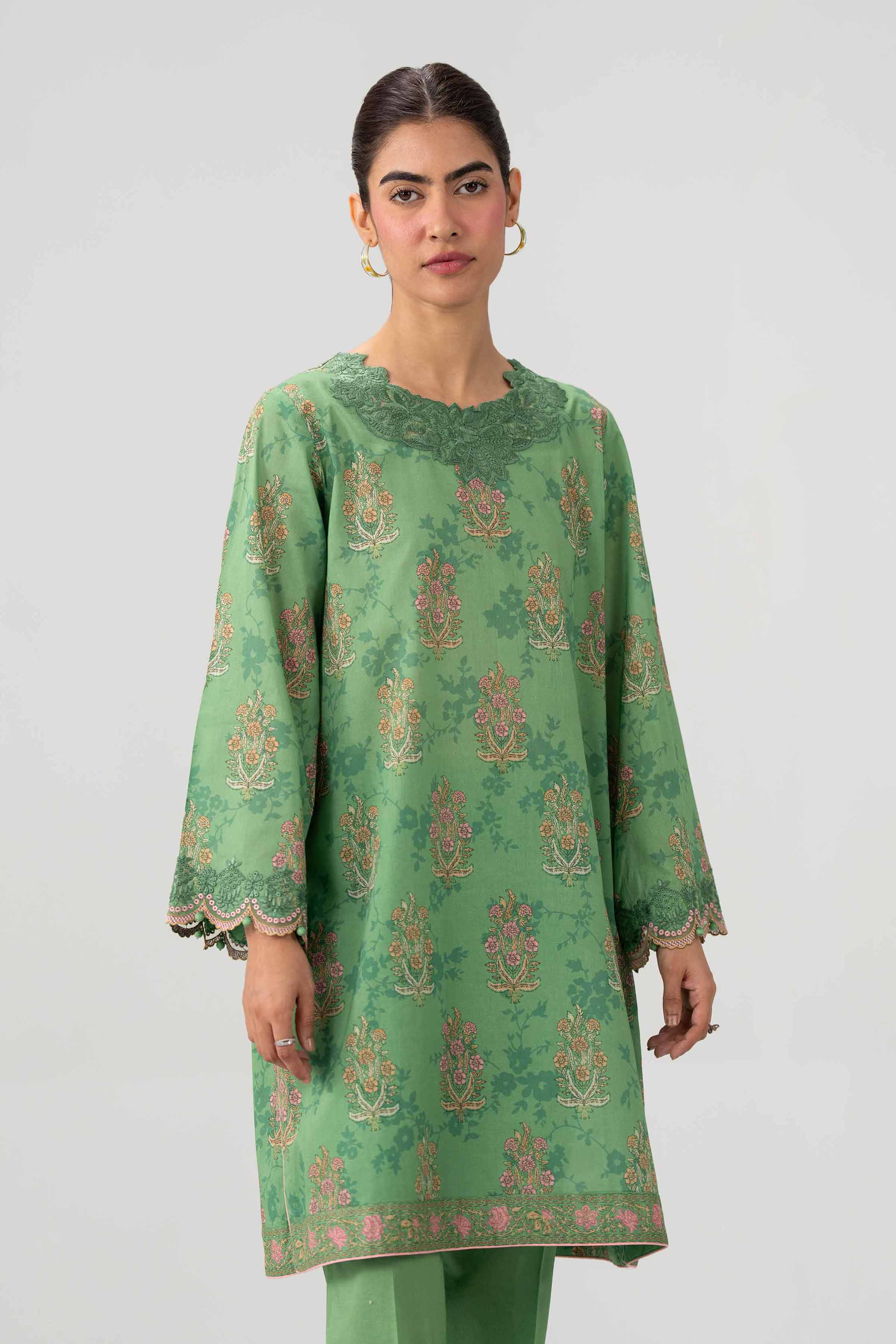 2 Piece - Printed Embroidered Suit - 42602061