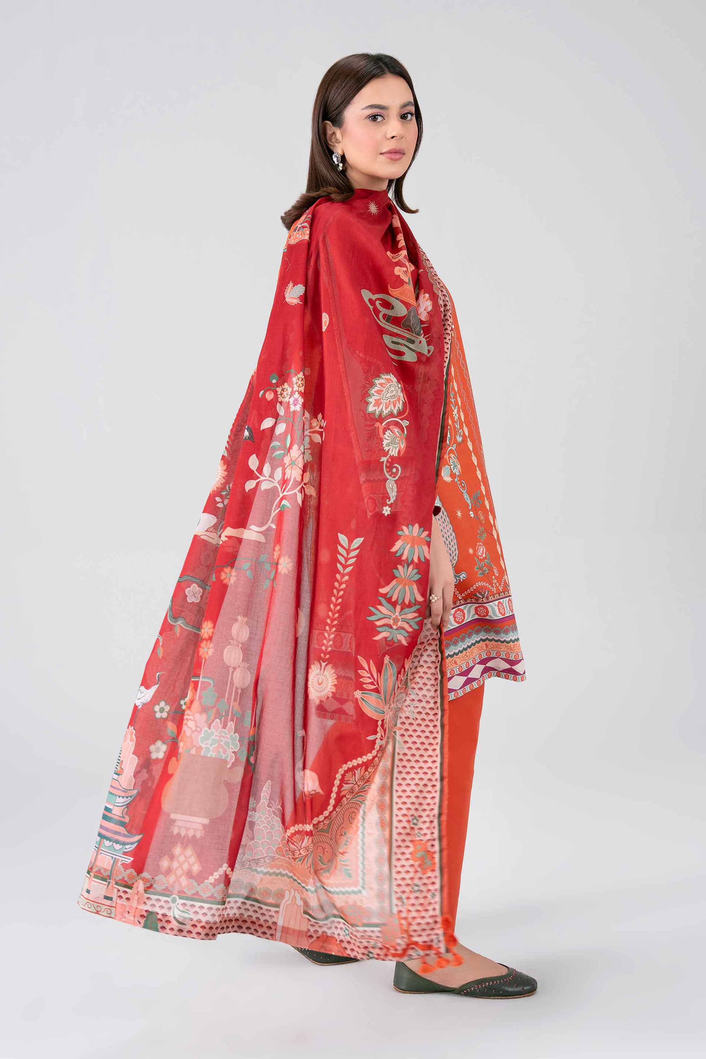 3 Piece - Digital Printed Suit - 42602105