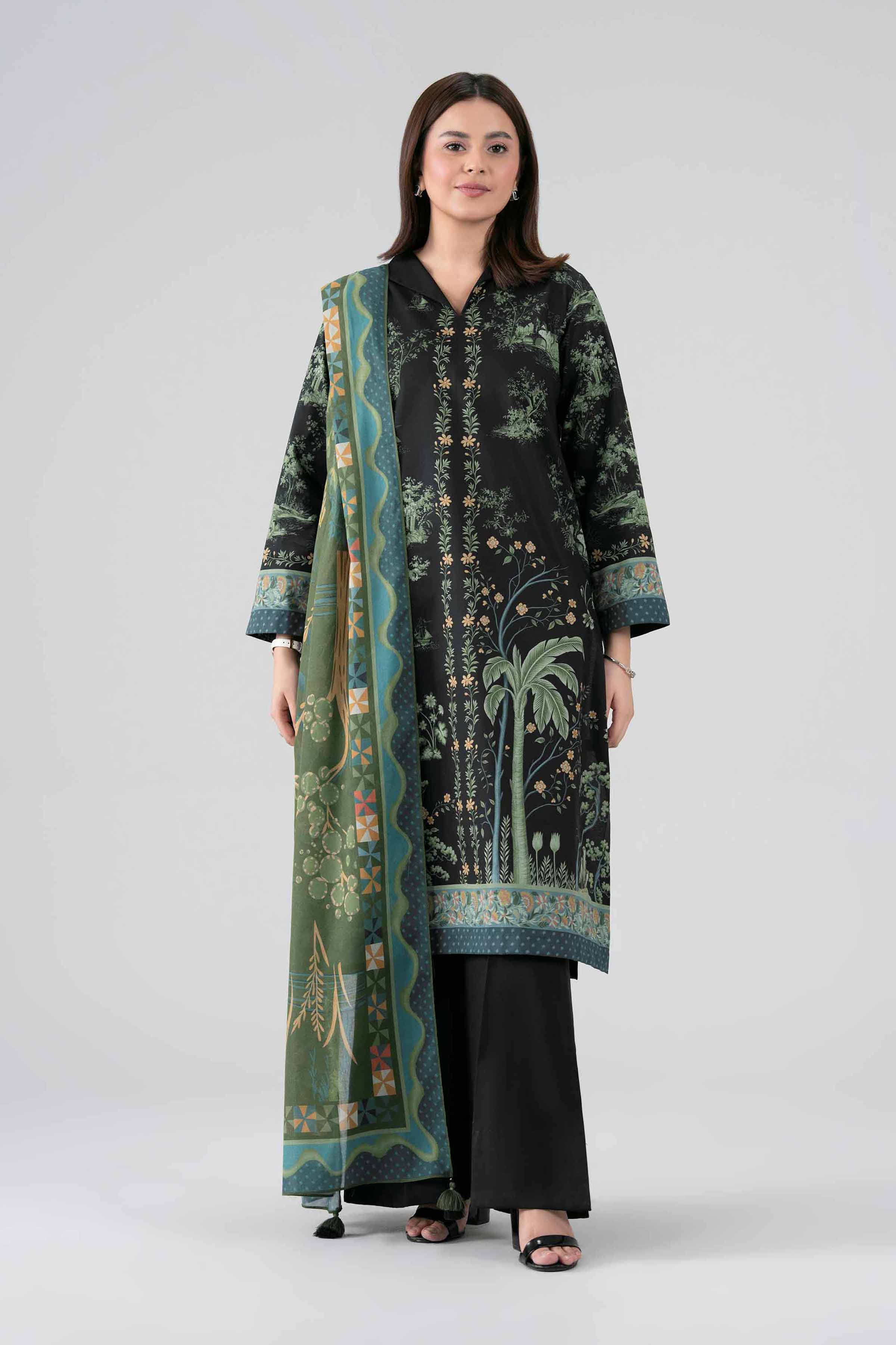 3 Piece - Digital Printed Suit - 42602106