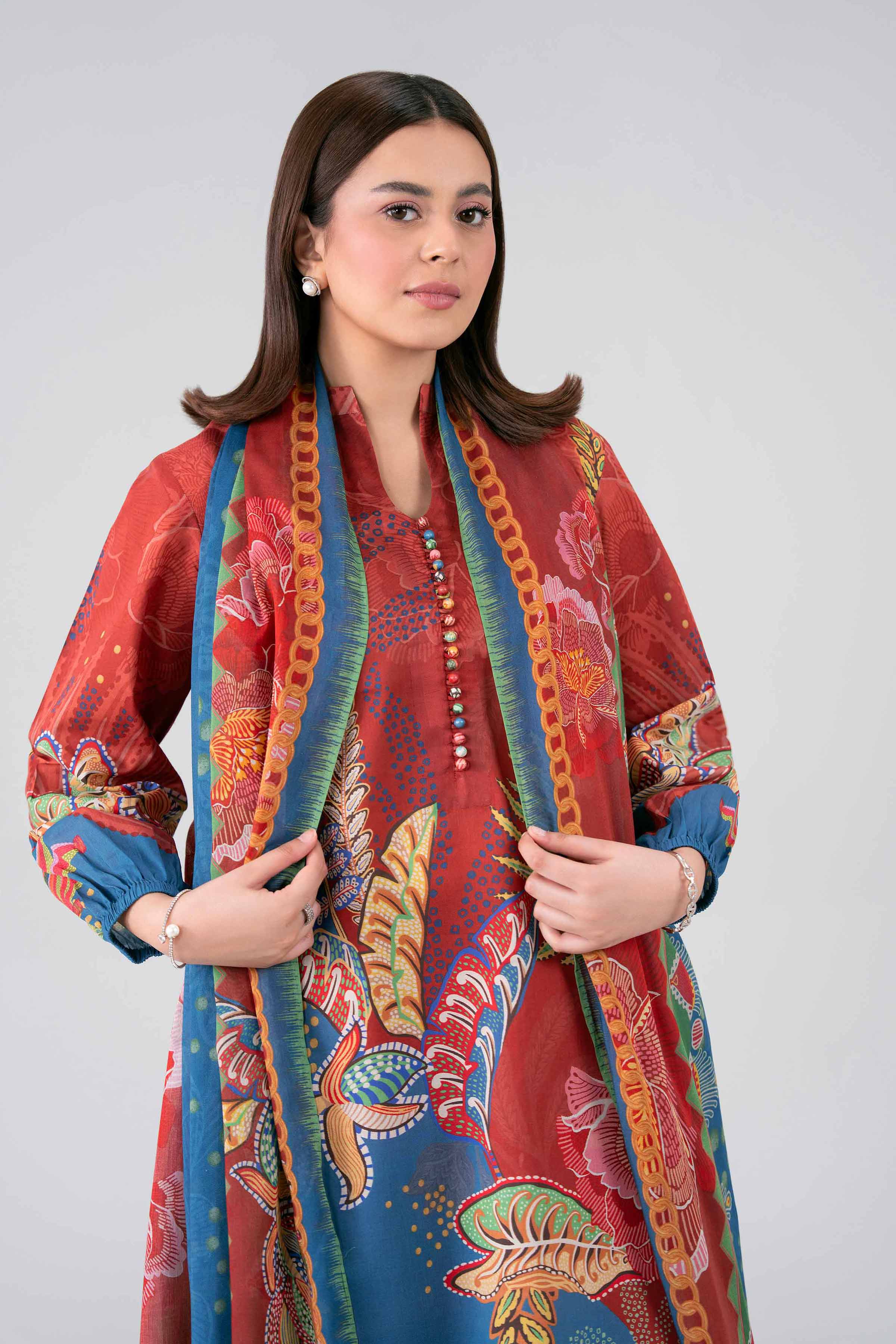 3 Piece - Digital Printed Suit - 42602112