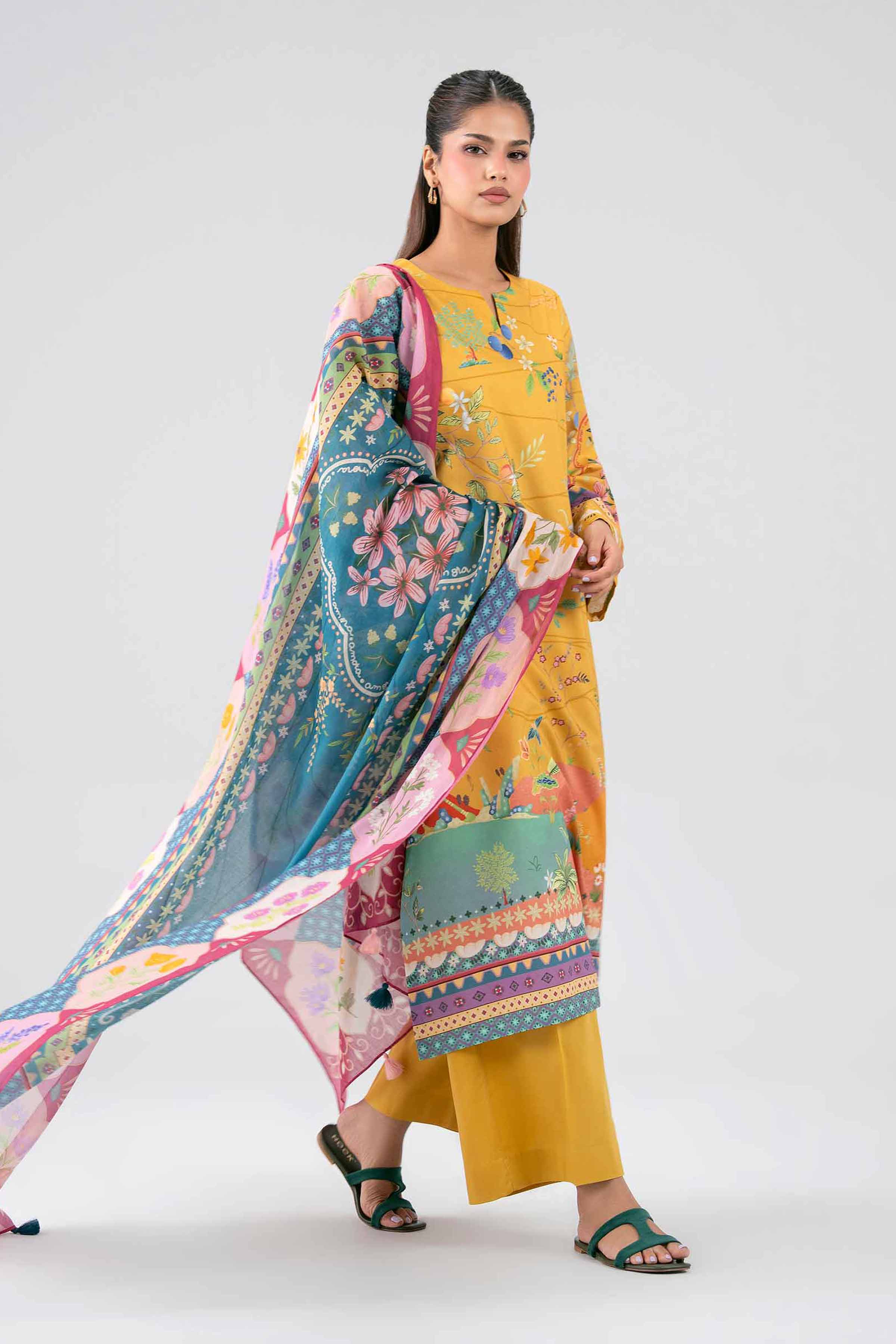 3 Piece - Digital Printed Suit - 42602113