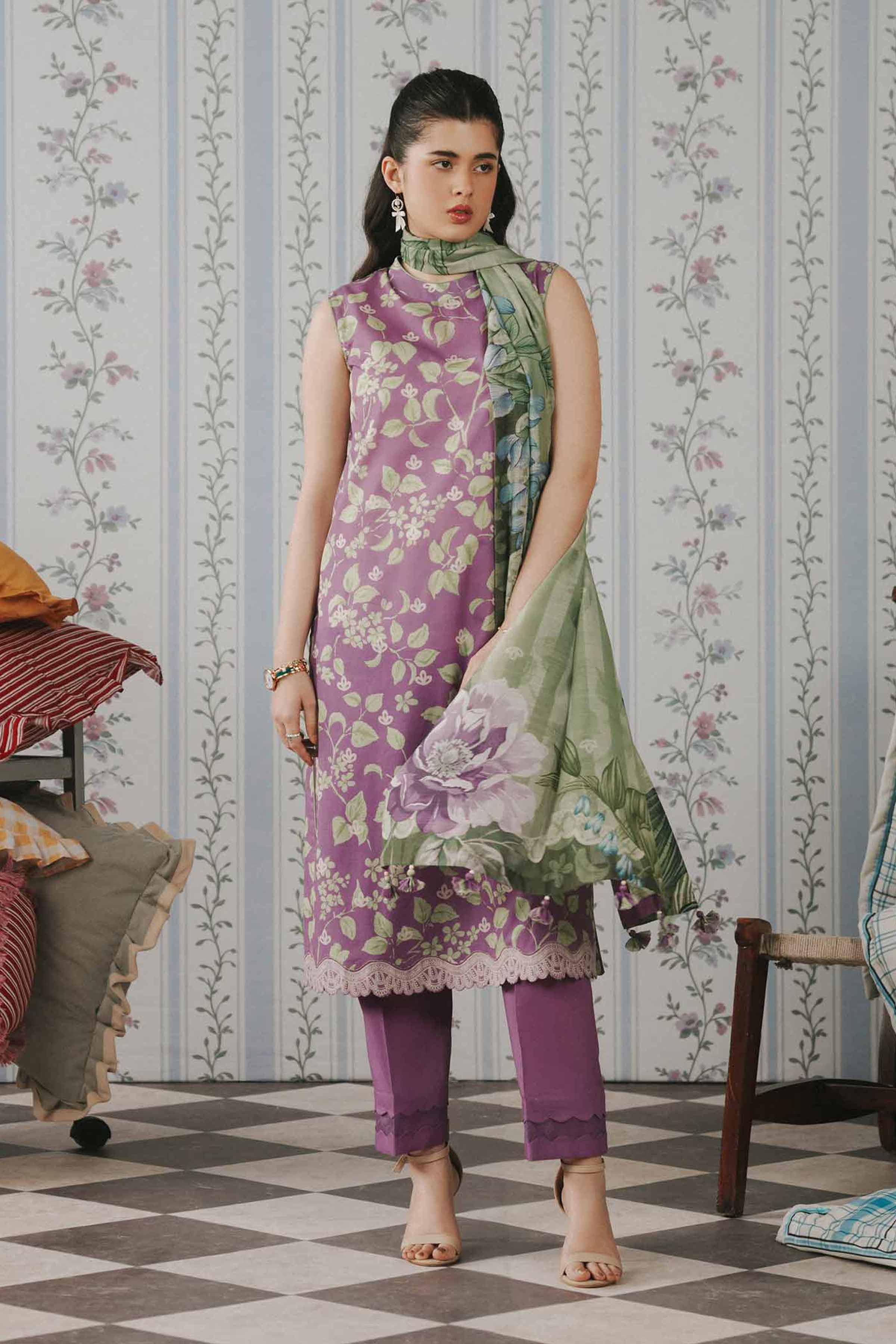 3 Piece - Digital Printed Suit - 42602117
