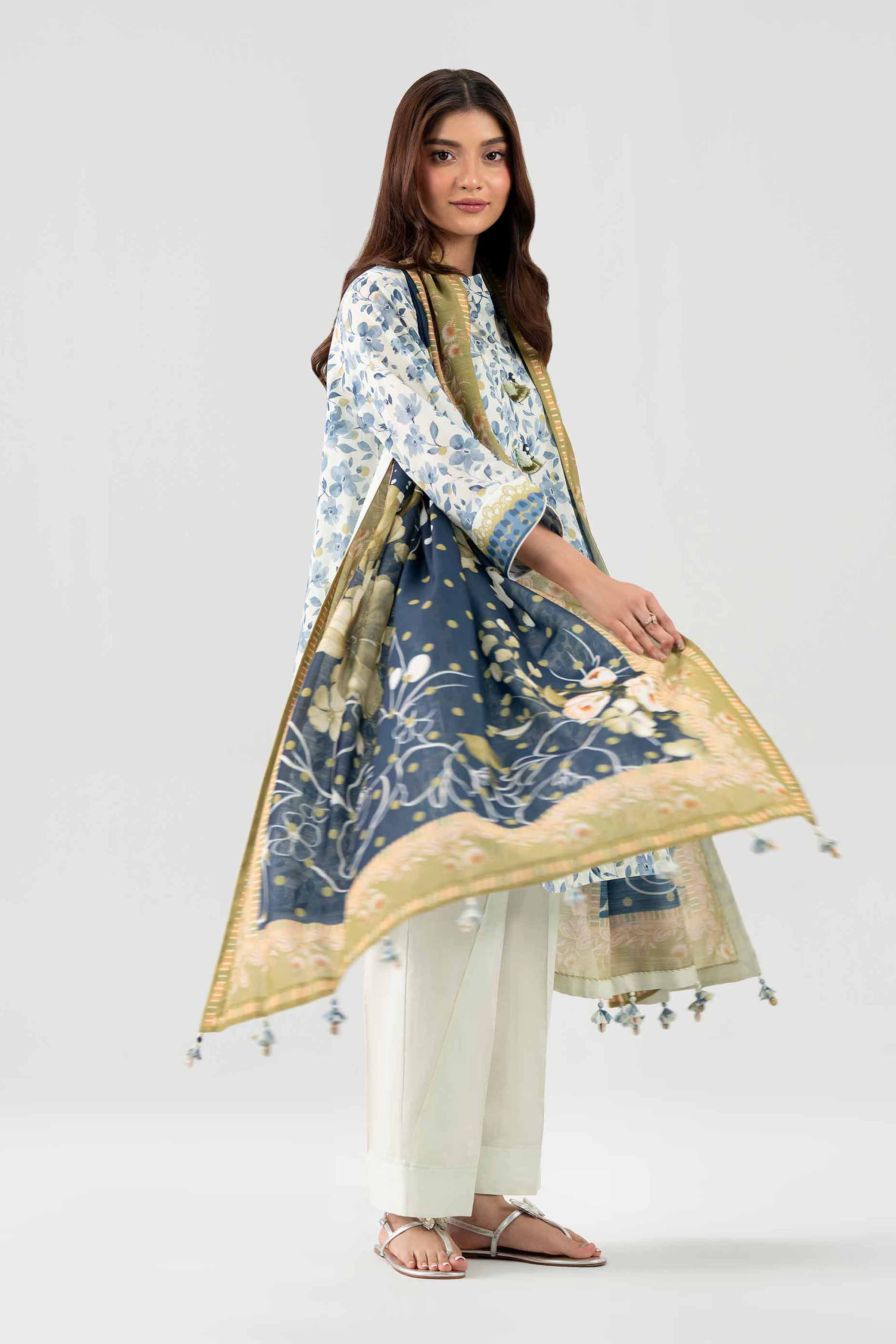 3 Piece - Digital Printed Suit - 42602118