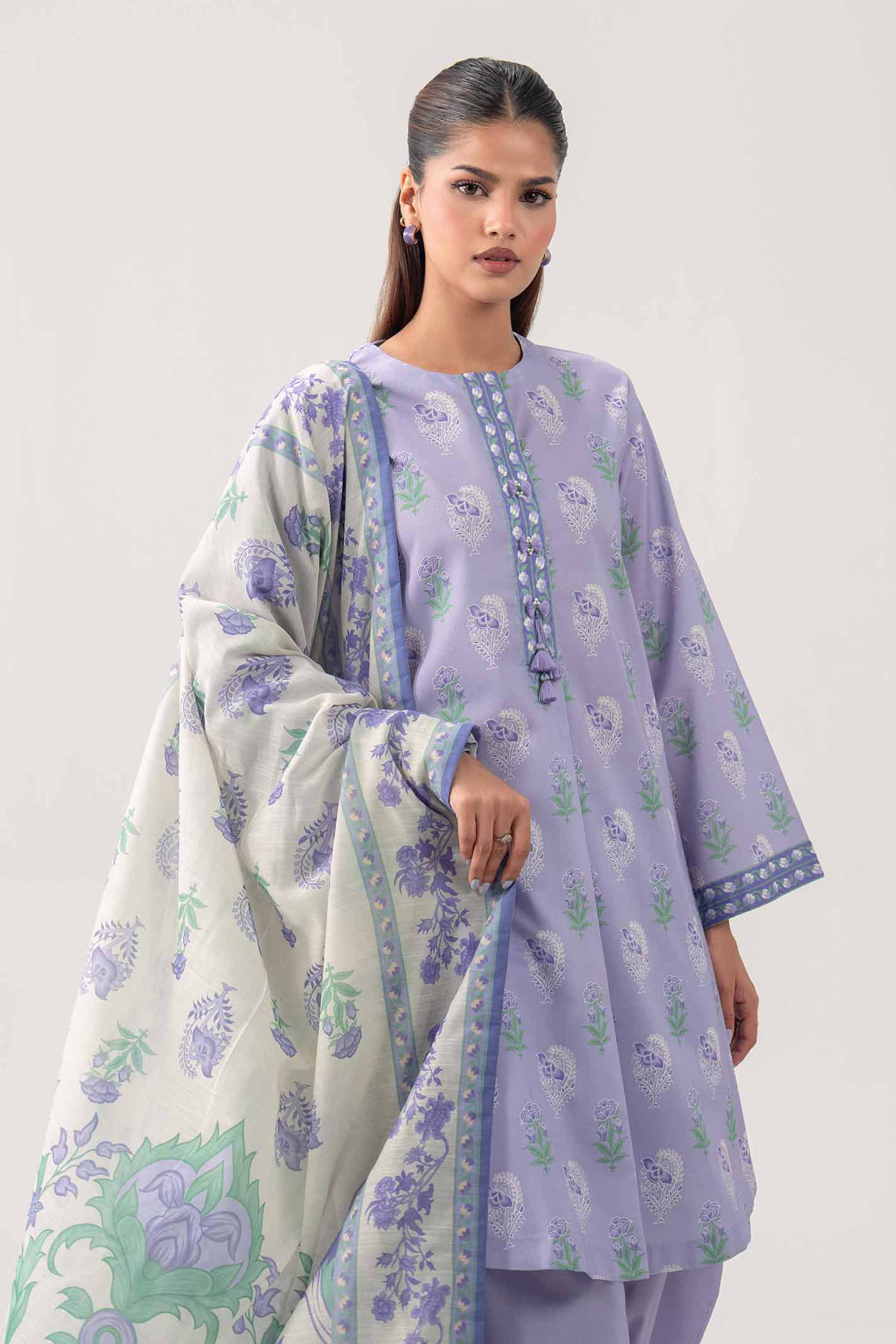 3 Piece - Digital Printed Suit - 42602121