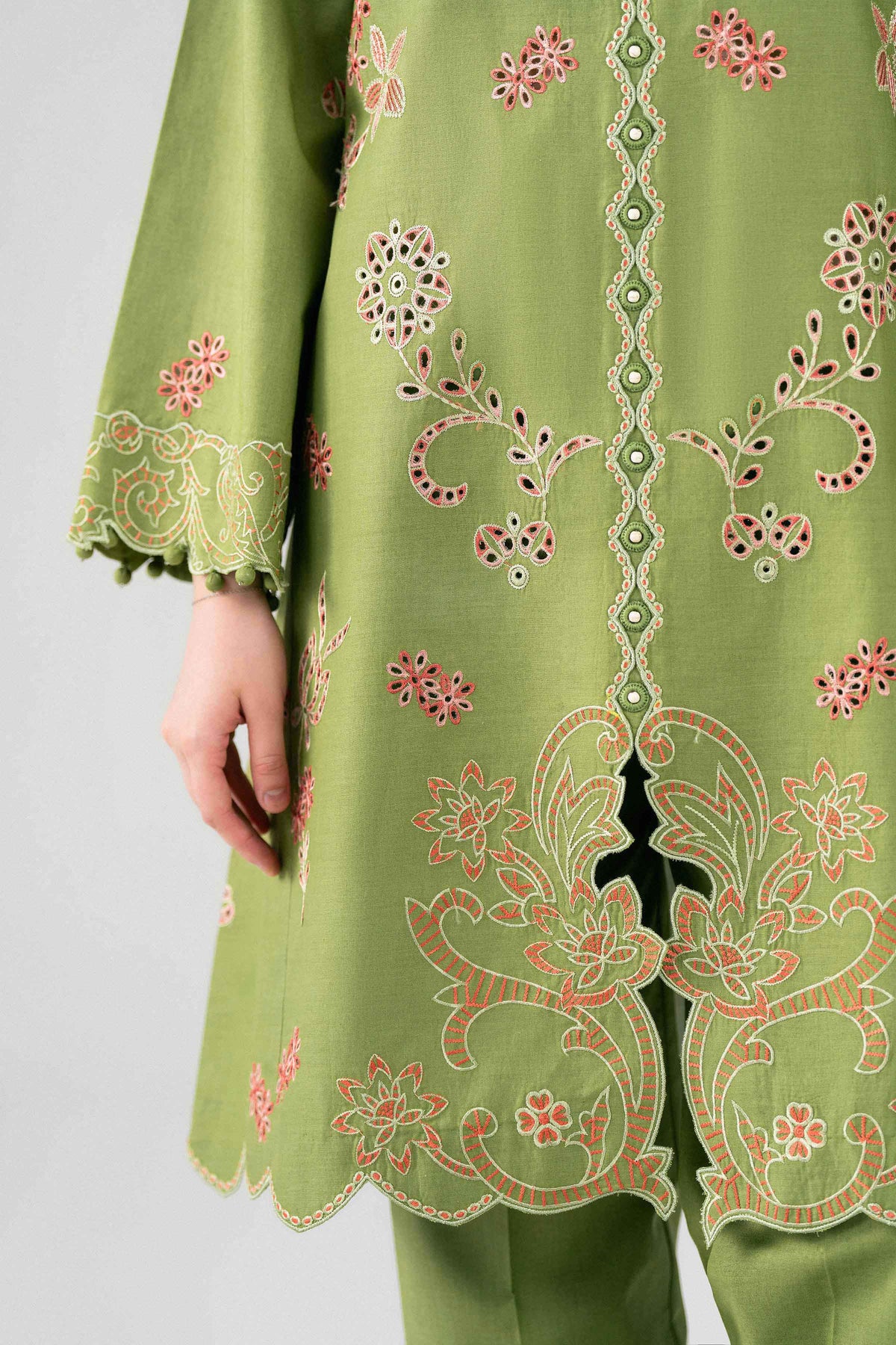 3 Piece - Digital Printed Embroidered Suit - 42602140