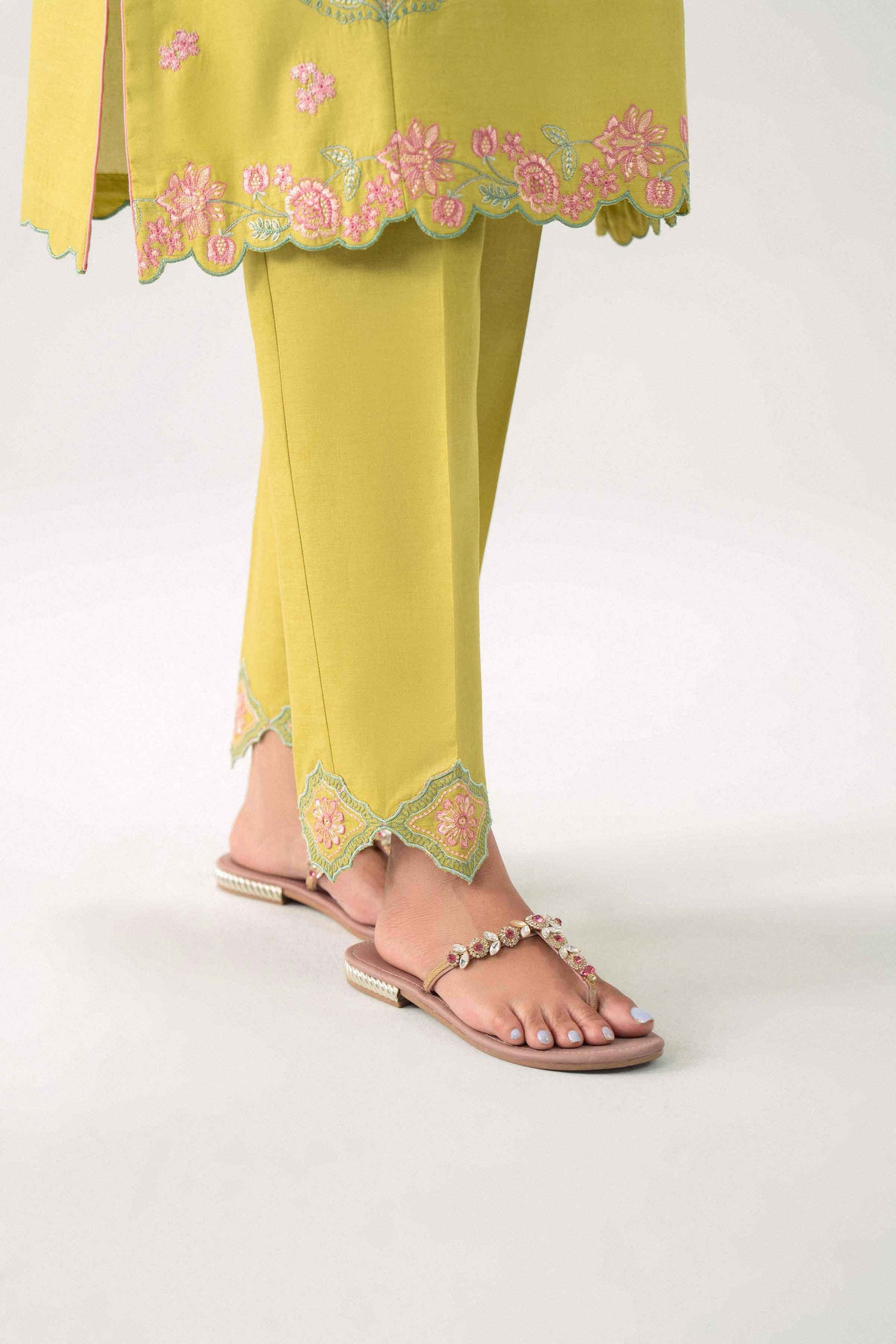 3 Piece - Digital Printed Embroidered Suit - 42602141