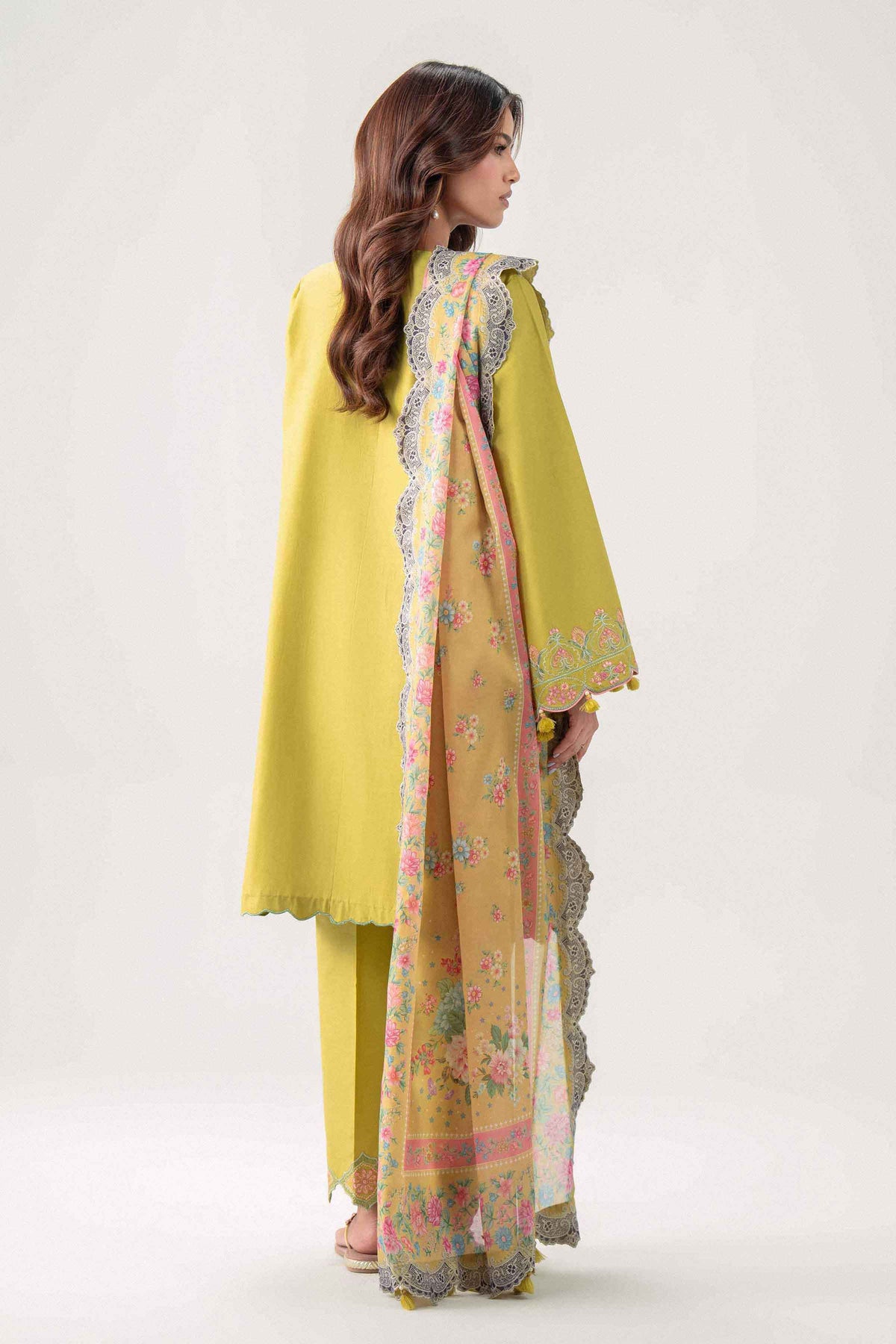 3 Piece - Digital Printed Embroidered Suit - 42602141