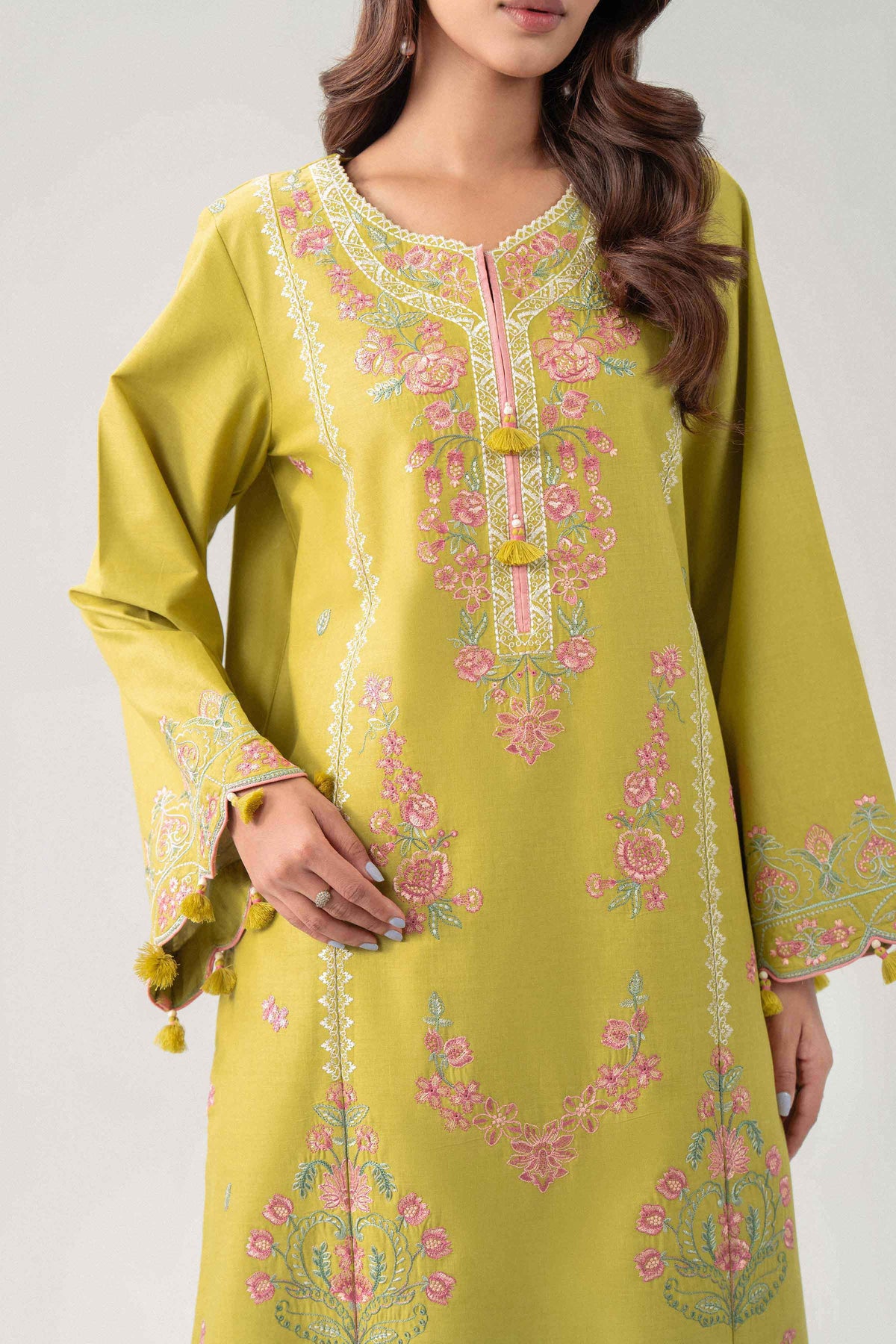 3 Piece - Digital Printed Embroidered Suit - 42602141