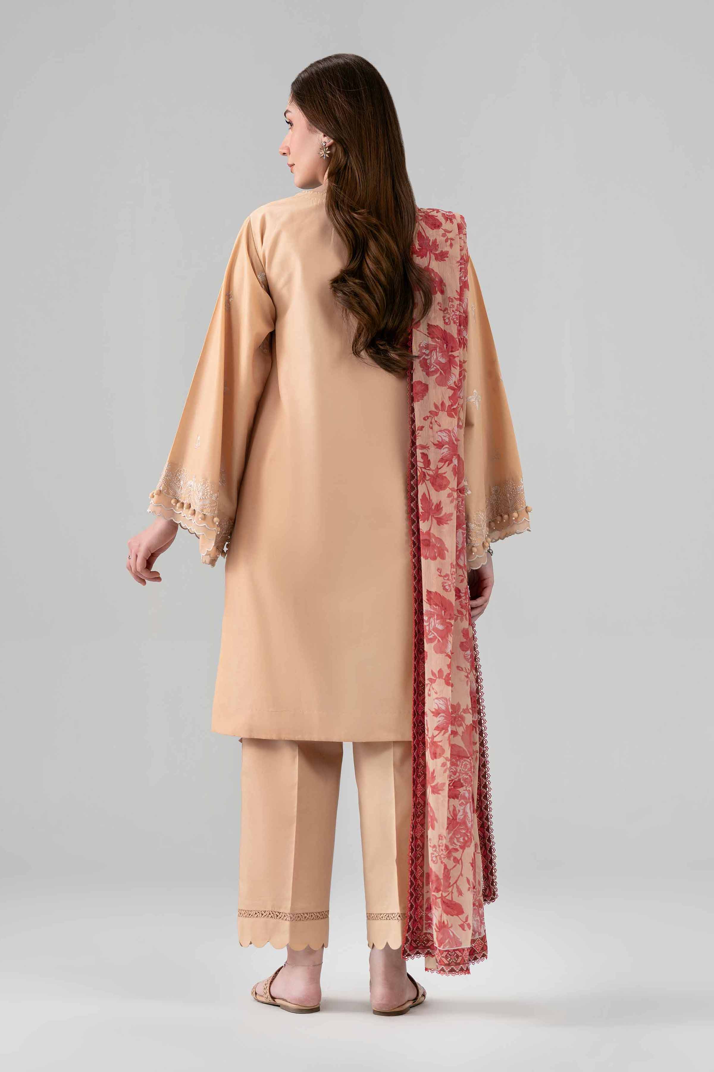 3 Piece - Digital Printed Embroidered Suit - 42602159