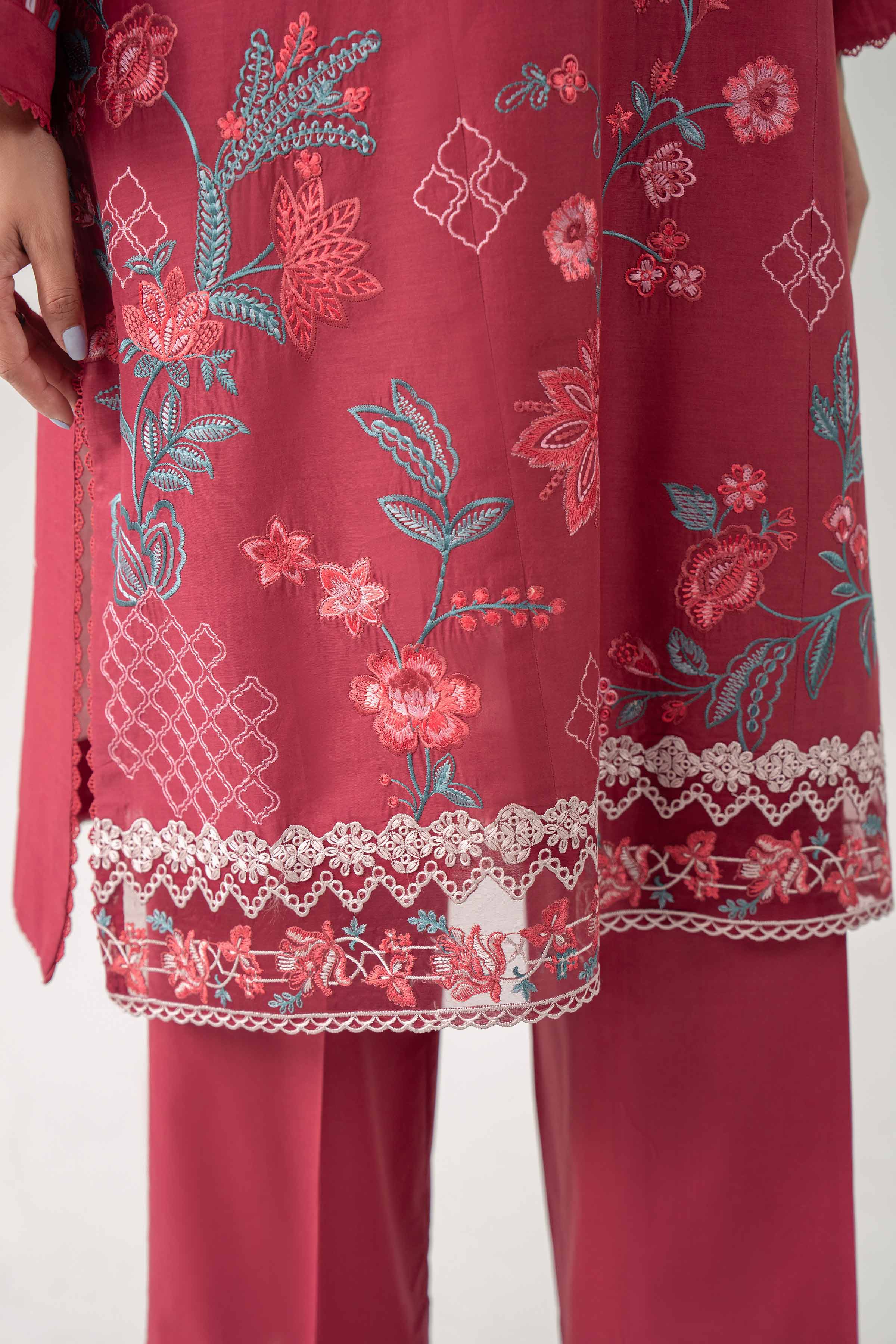 3 Piece - Digital Printed Embroidered Suit - 42602160