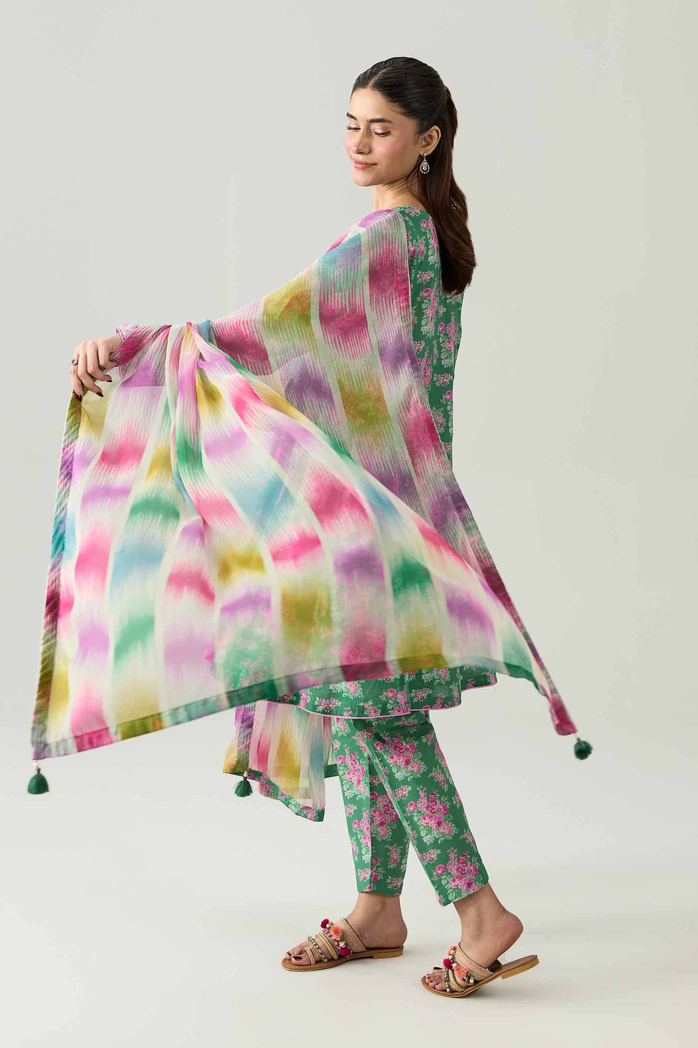 3 Piece - Digital Printed Suit - 42602184