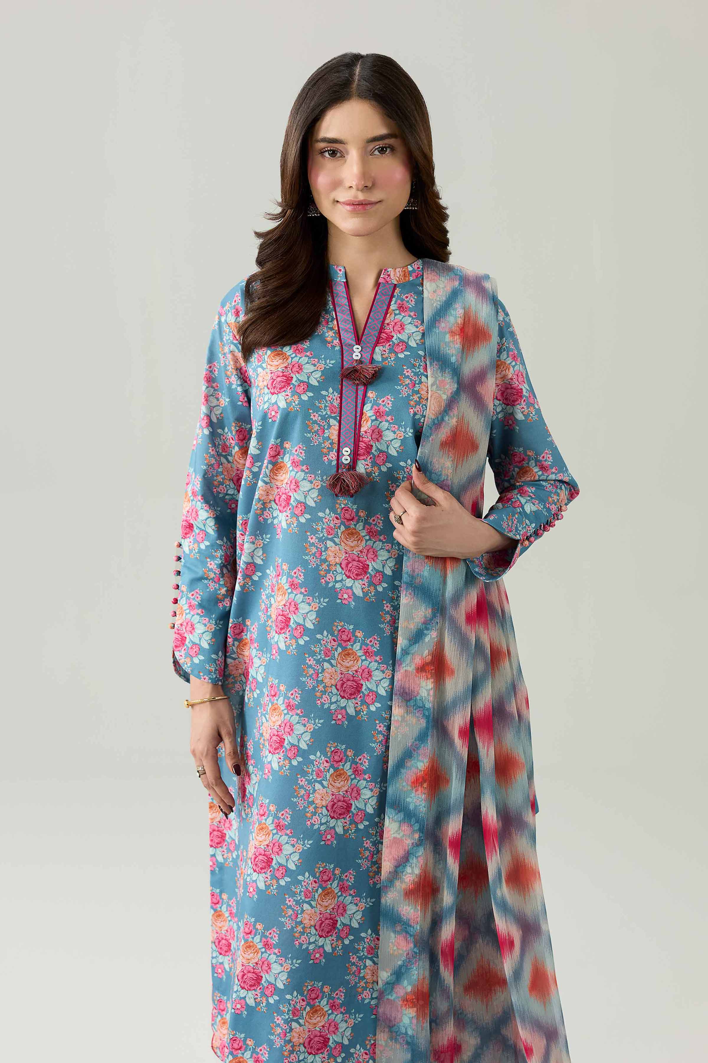 3 Piece - Digital Printed Suit - 42602187