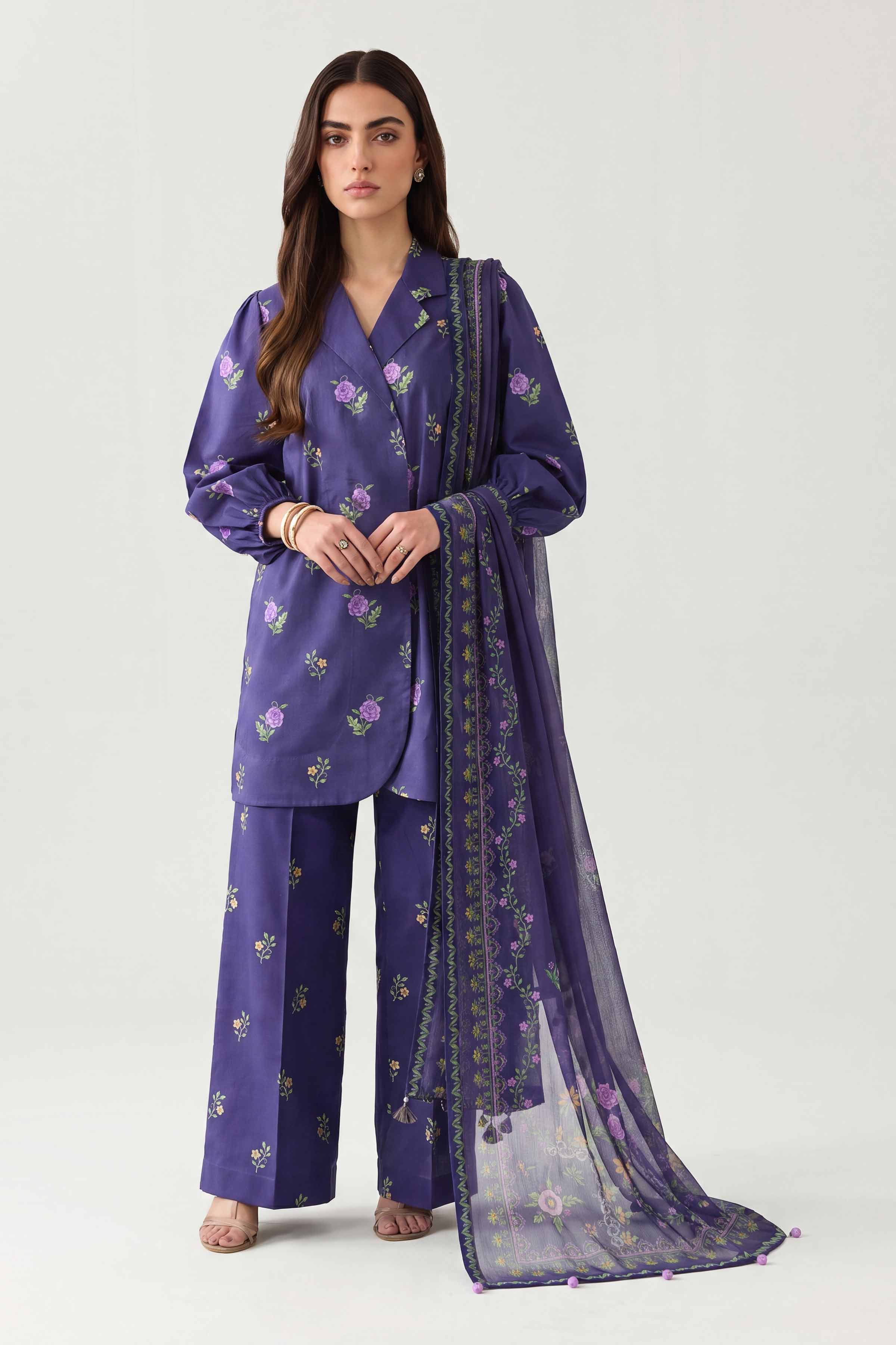 3 Piece - Digital Printed Suit - 42602191