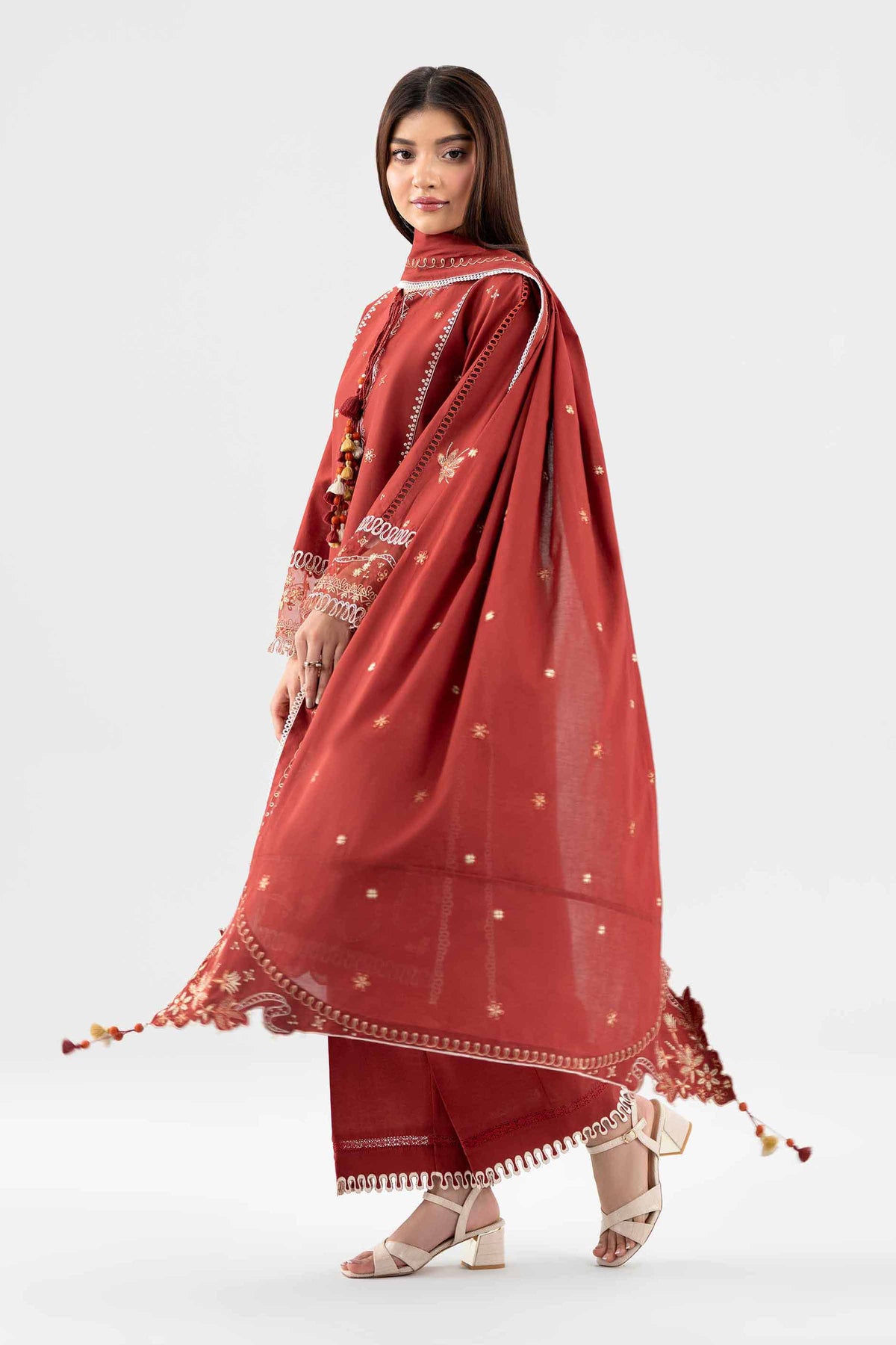 3 Piece - Embroidered Suit - 42602258
