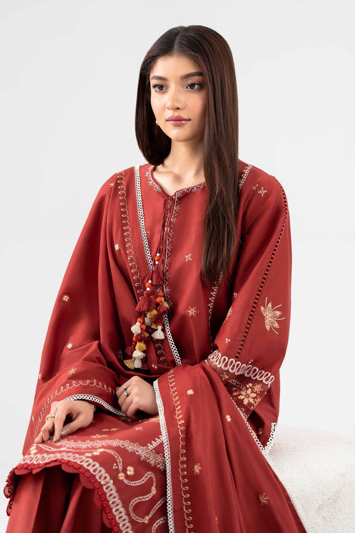 3 Piece - Embroidered Suit - 42602258