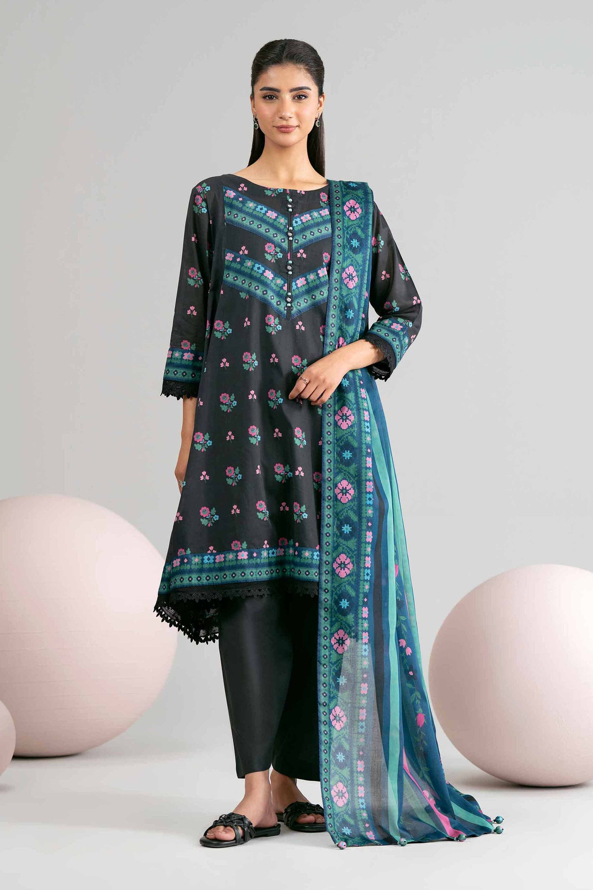 3 Piece - Printed Loose Fabric - 42602416