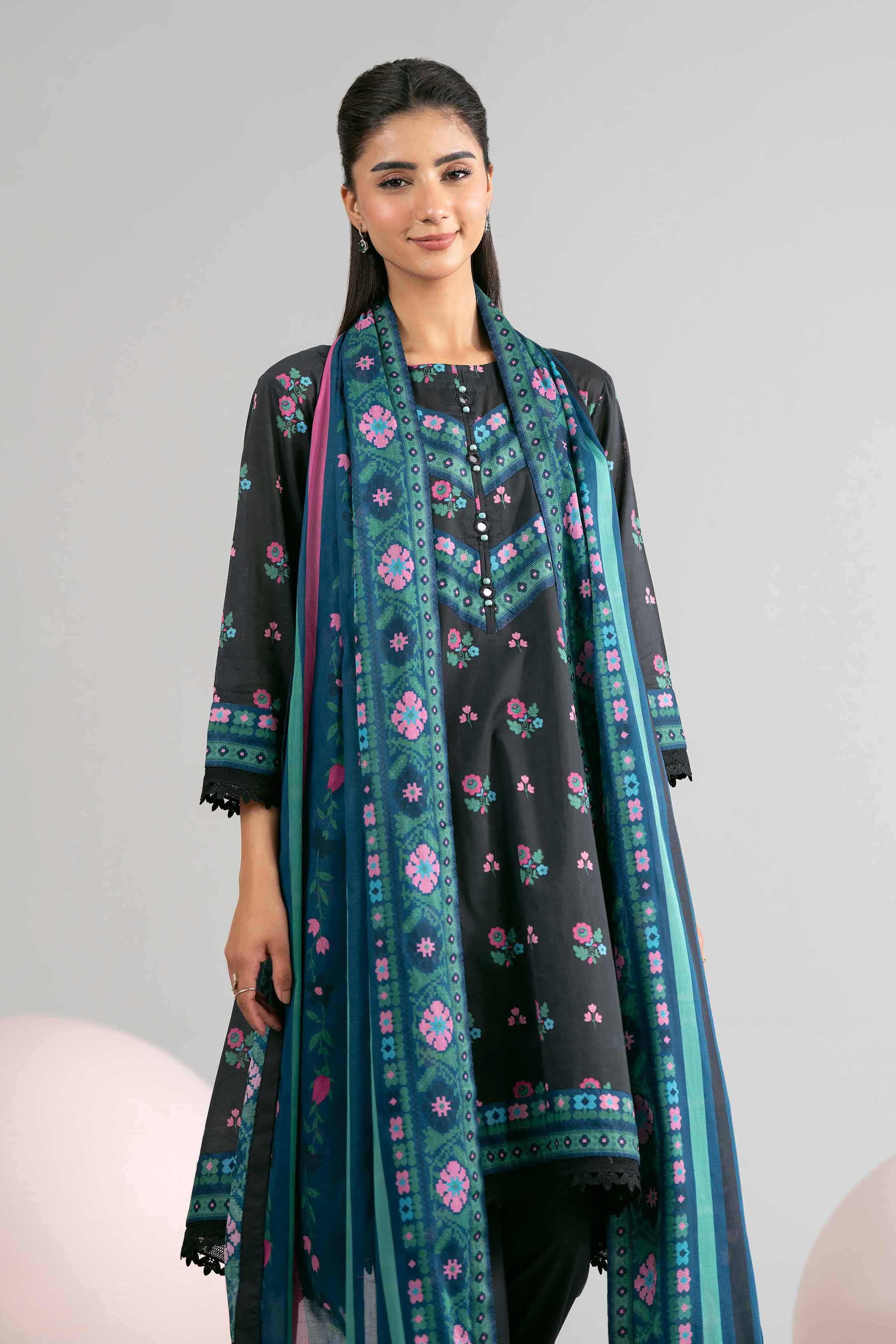 3 Piece - Printed Loose Fabric - 42602416