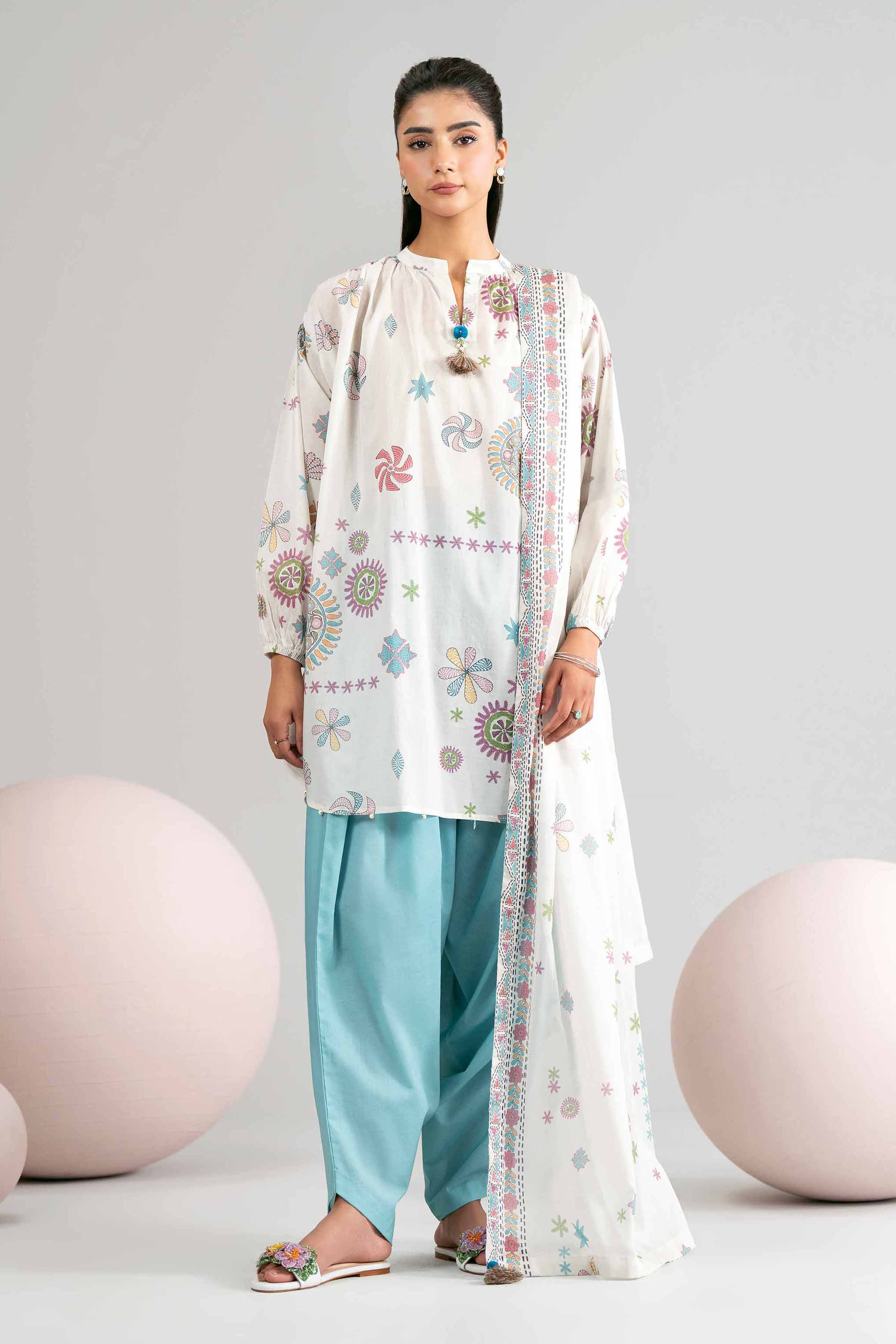 3 Piece - Printed Loose Fabric - 42602420