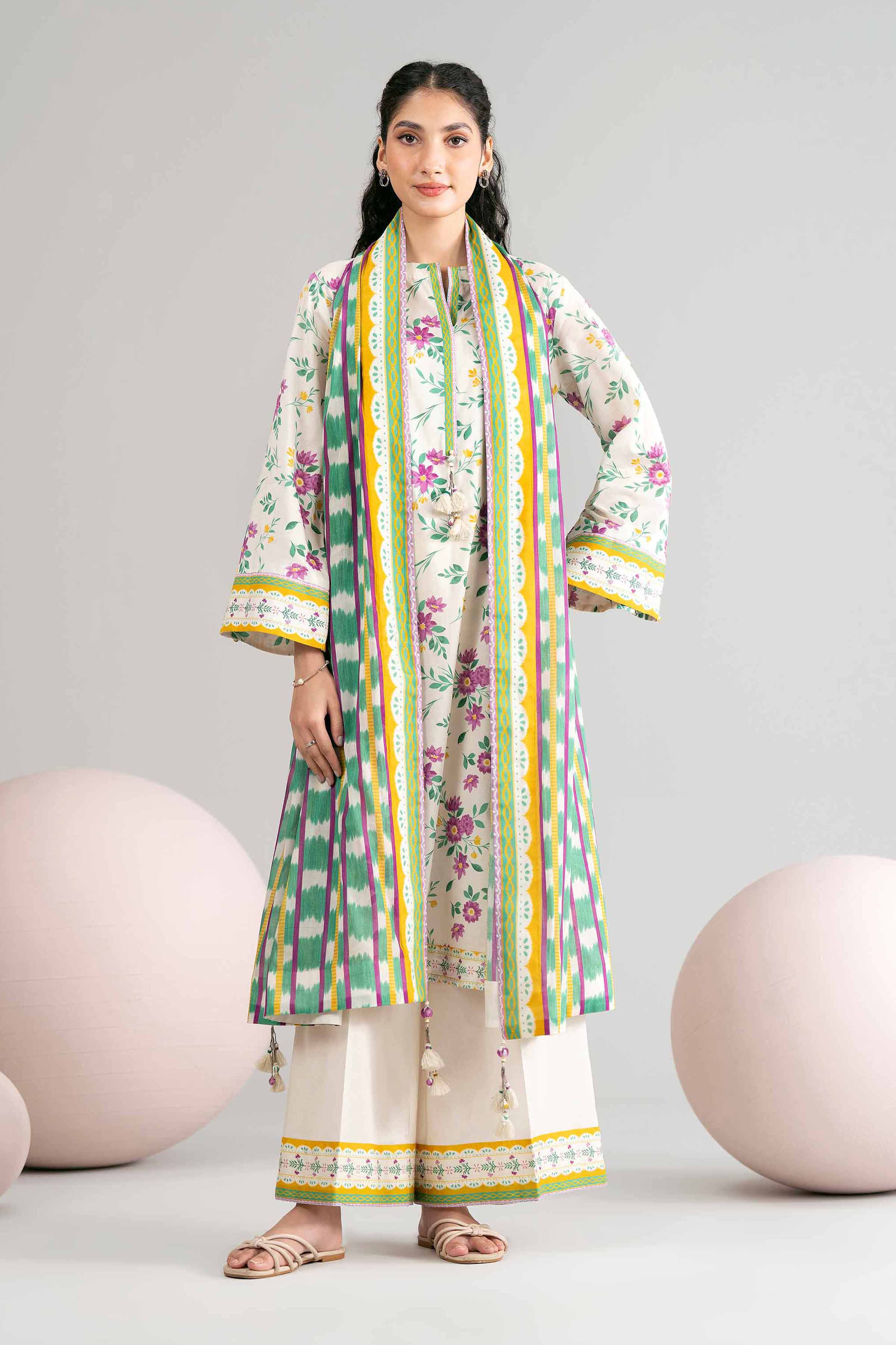 3 Piece - Printed Loose Fabric - 42602422