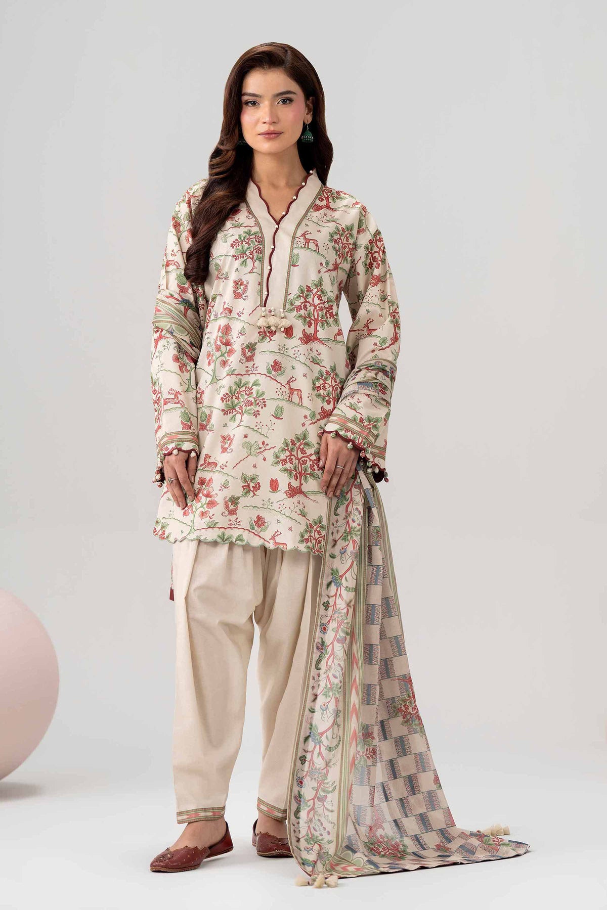 3 Piece - Printed Loose Fabric - 42602571