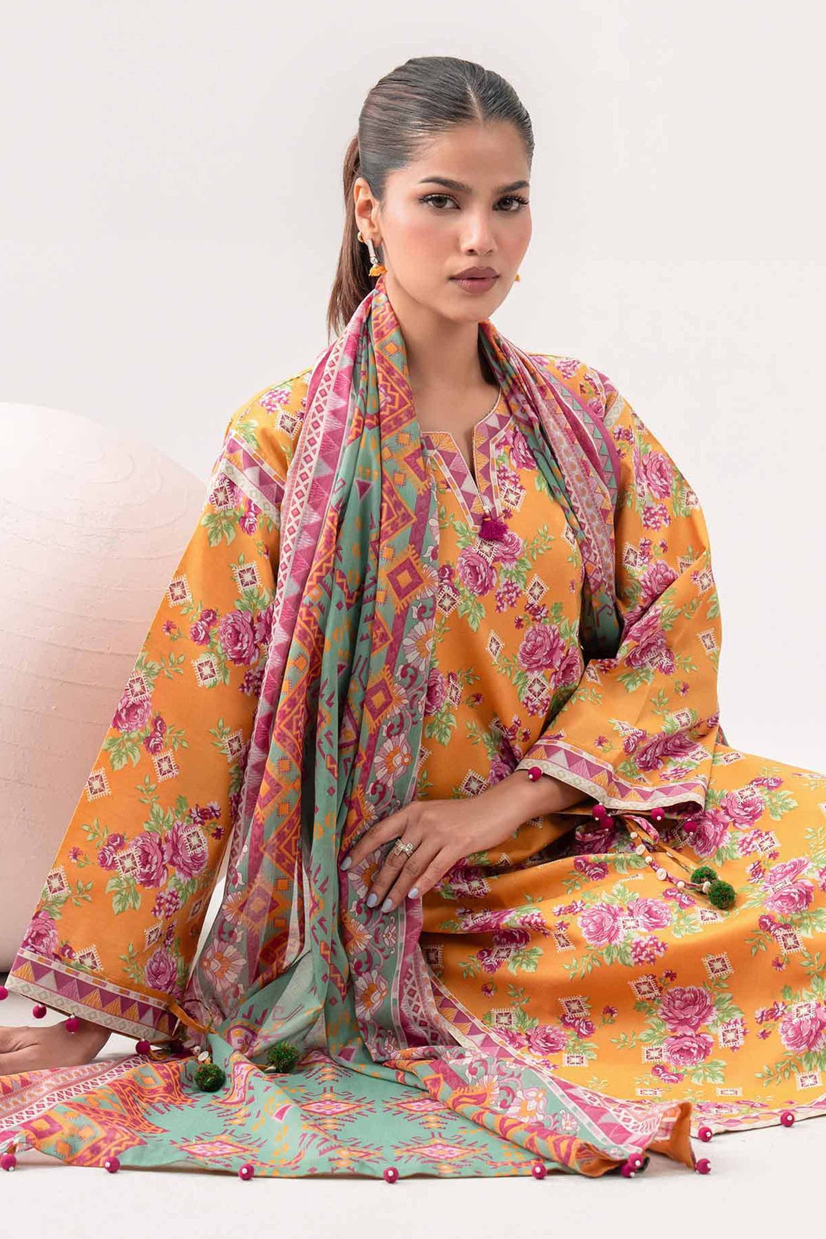 3 Piece - Printed Loose Fabric - 42602588