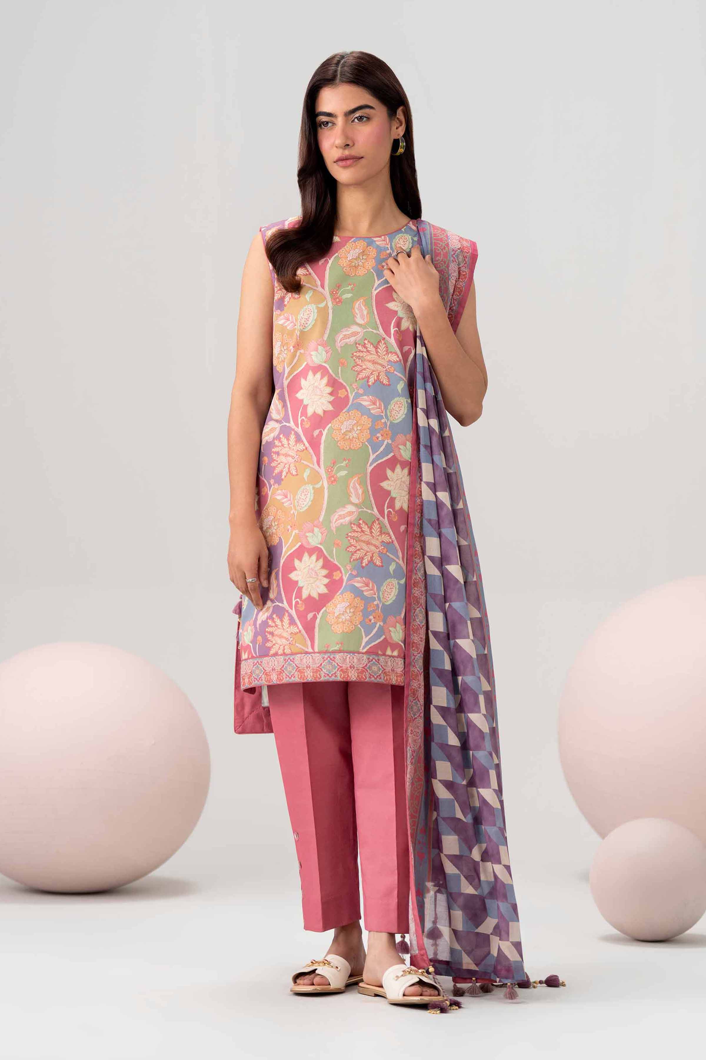3 Piece - Printed Loose Fabric - 42602592